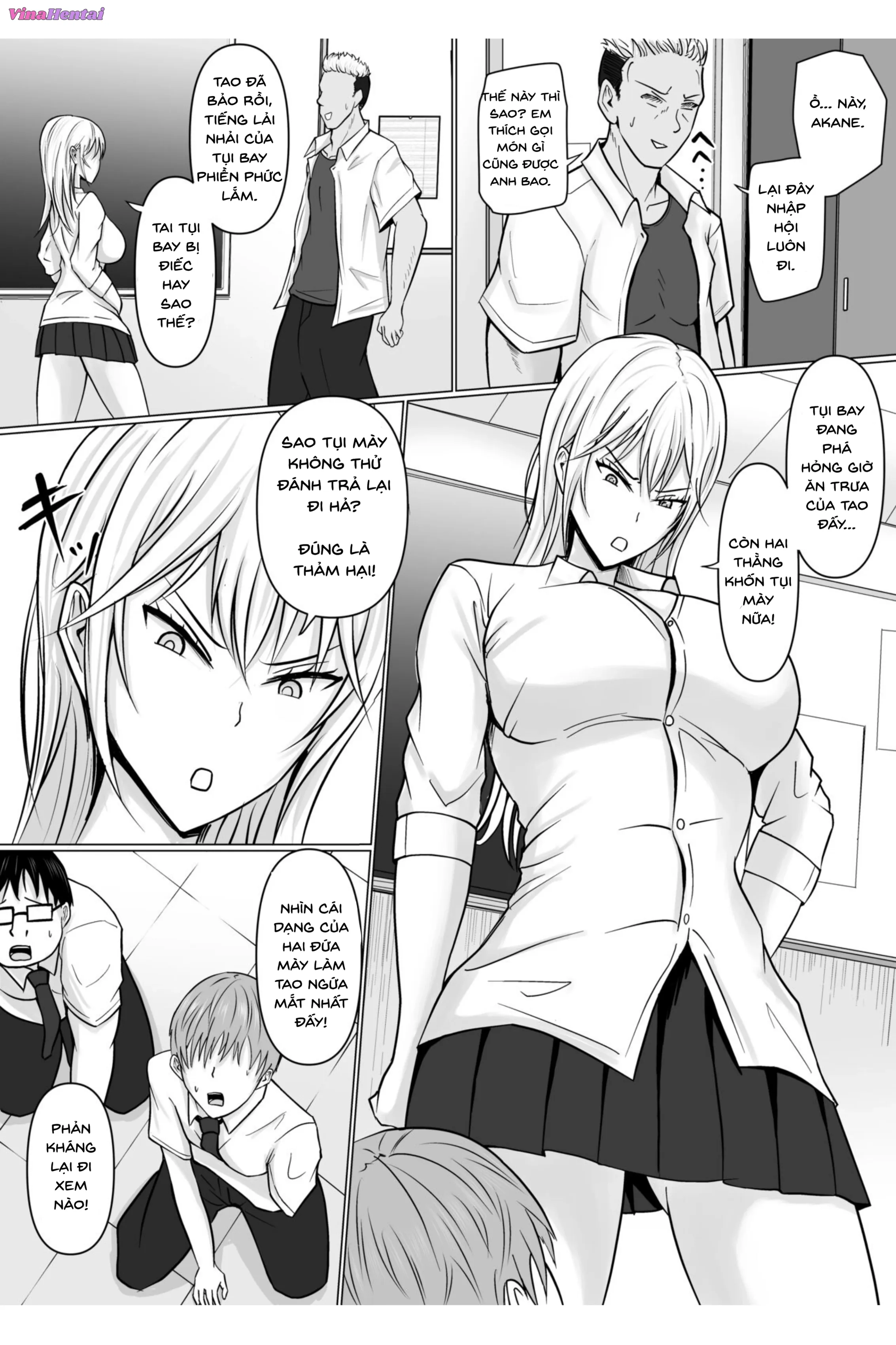 HentaiVN.net - Ảnh 4 - Tôi Nhập Hồn Vào Cô Nàng Yankee (Đầu Gấu) Trong Lớp - Chap 1