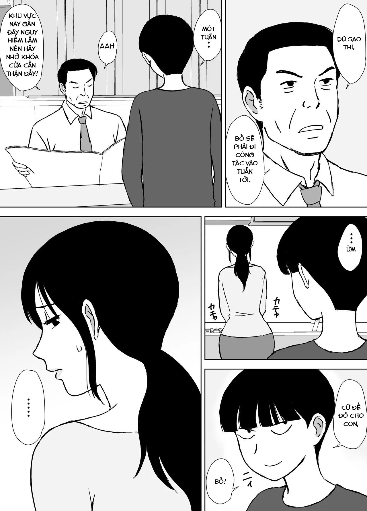 HentaiVN.net - Ảnh 3 - My Mom and My Aunt Are my Sex Friends [Boku no SeFre wa Haha to Oba] - Chap 2: Mẹ Satomi!