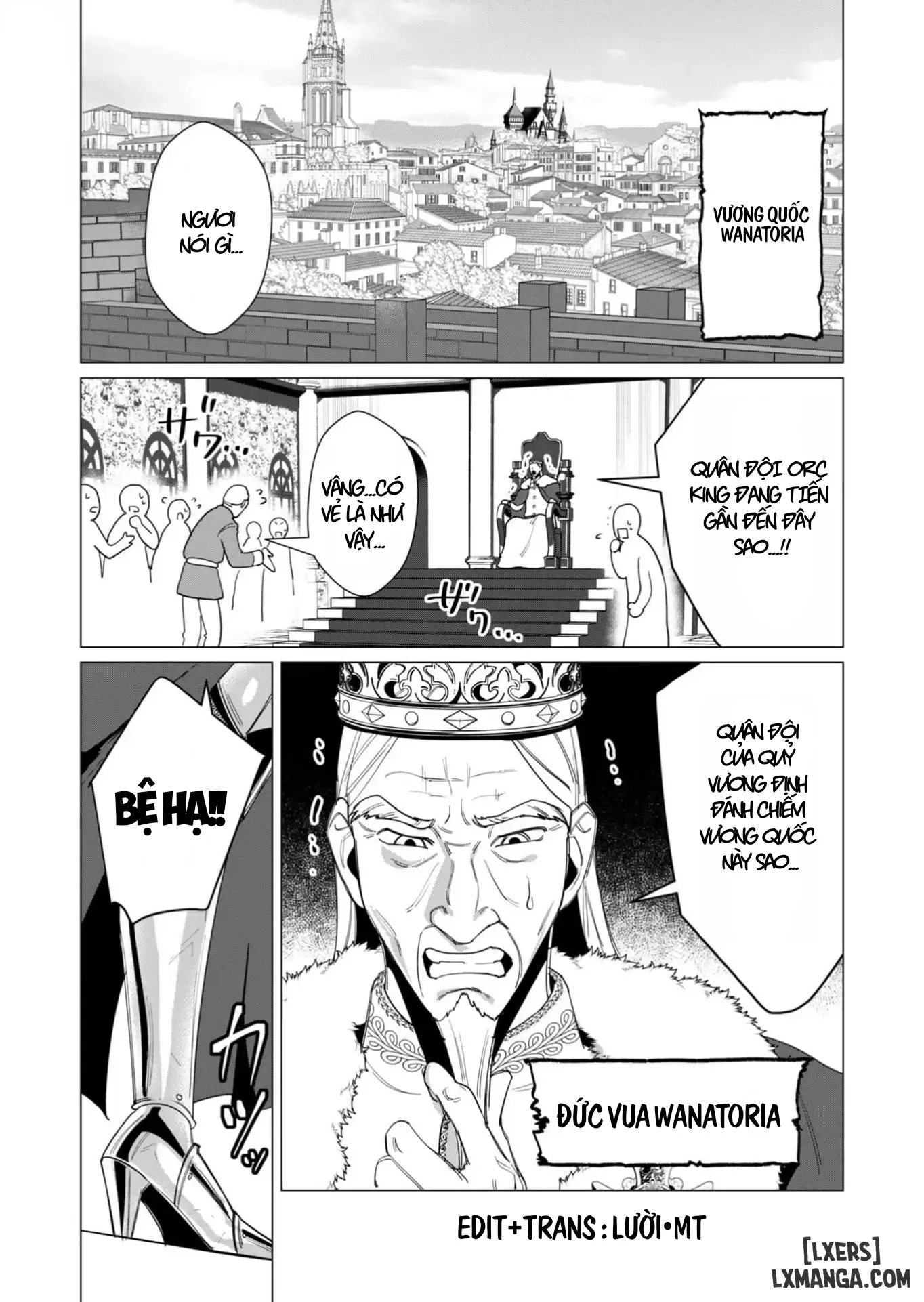 HentaiVN.net - Ảnh 3 - Vị Anh Hùng Muốn “Vợ Người Ta” Làm Phần Thưởng - Chap 10 : Dũng Sĩ x Nữ Hiệp Sĩ x Orc King