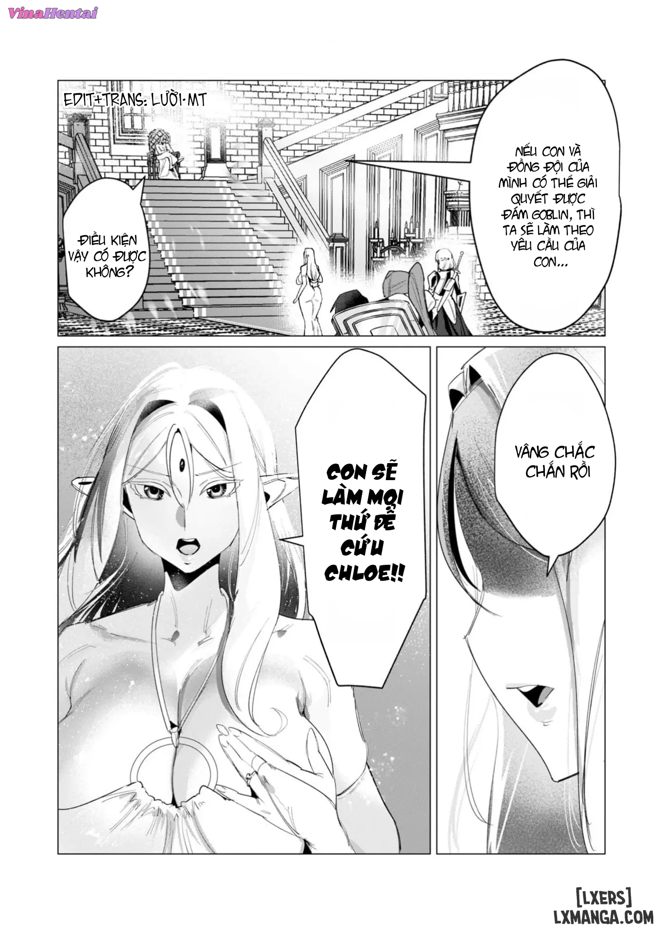 HentaiVN.net - Ảnh 3 - Vị Anh Hùng Muốn “Vợ Người Ta” Làm Phần Thưởng - Chap 16 : Dũng Sĩ và lời nguyền Dark Elf (Phần 3)