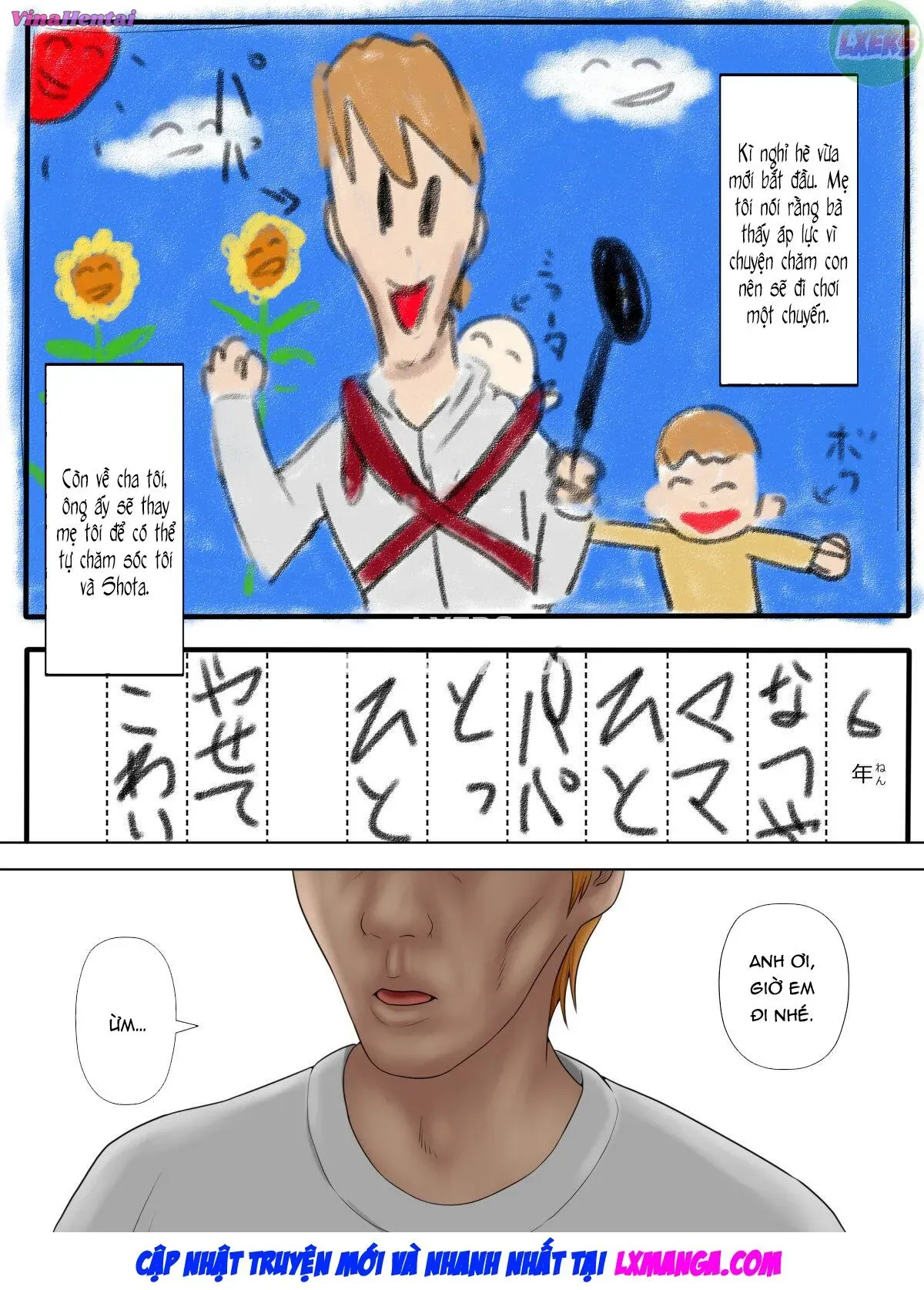 HentaiVN.net - Ảnh 3 - Manbiki Mama to Tencho no Musuko [Shoplifting Mom And Store Manager's Son] - Chap 4