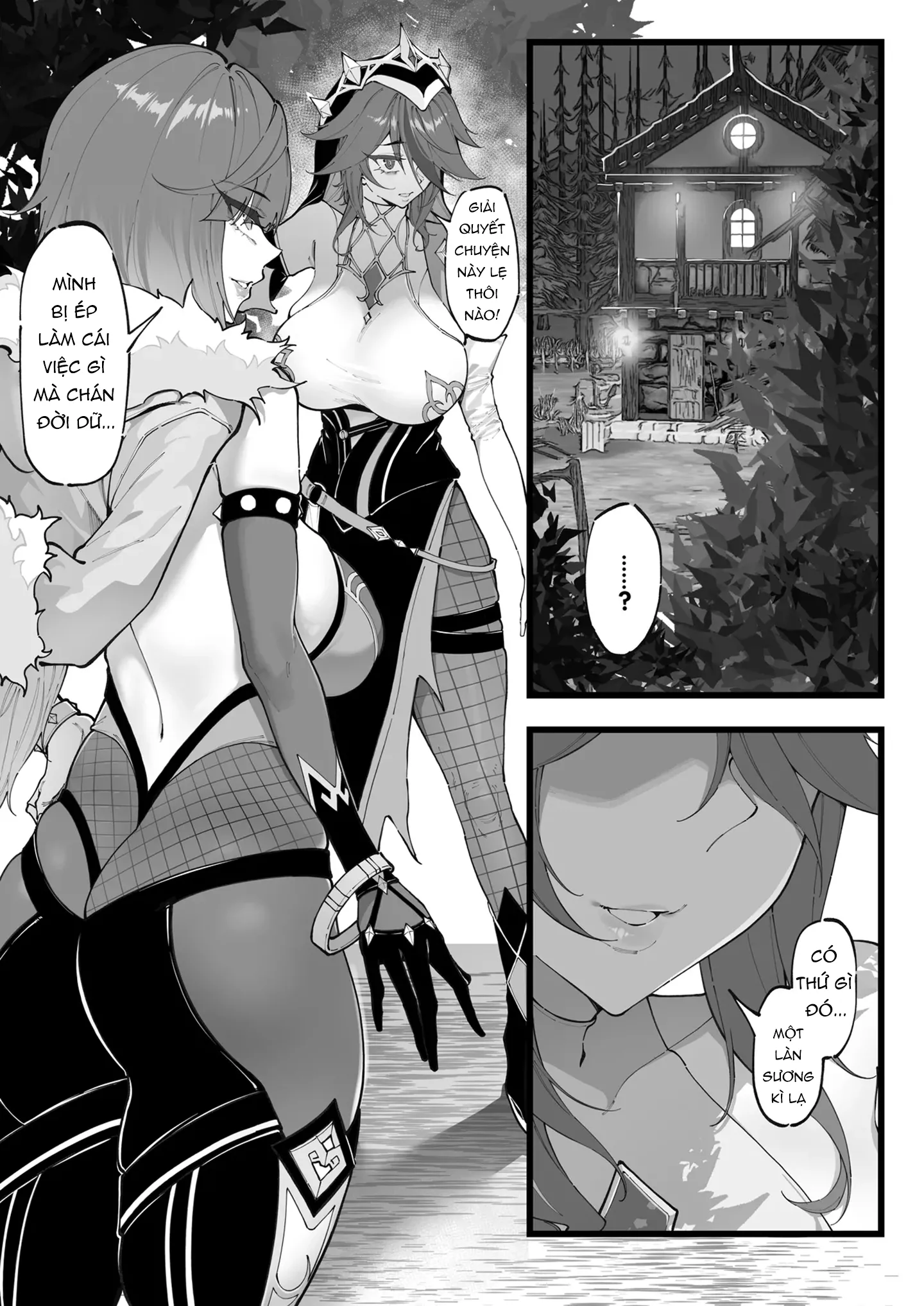 HentaiVN.net - Ảnh 3 - Đội điều tra đa quốc gia - Chap 1: Chịch em Yelan và Rosaria