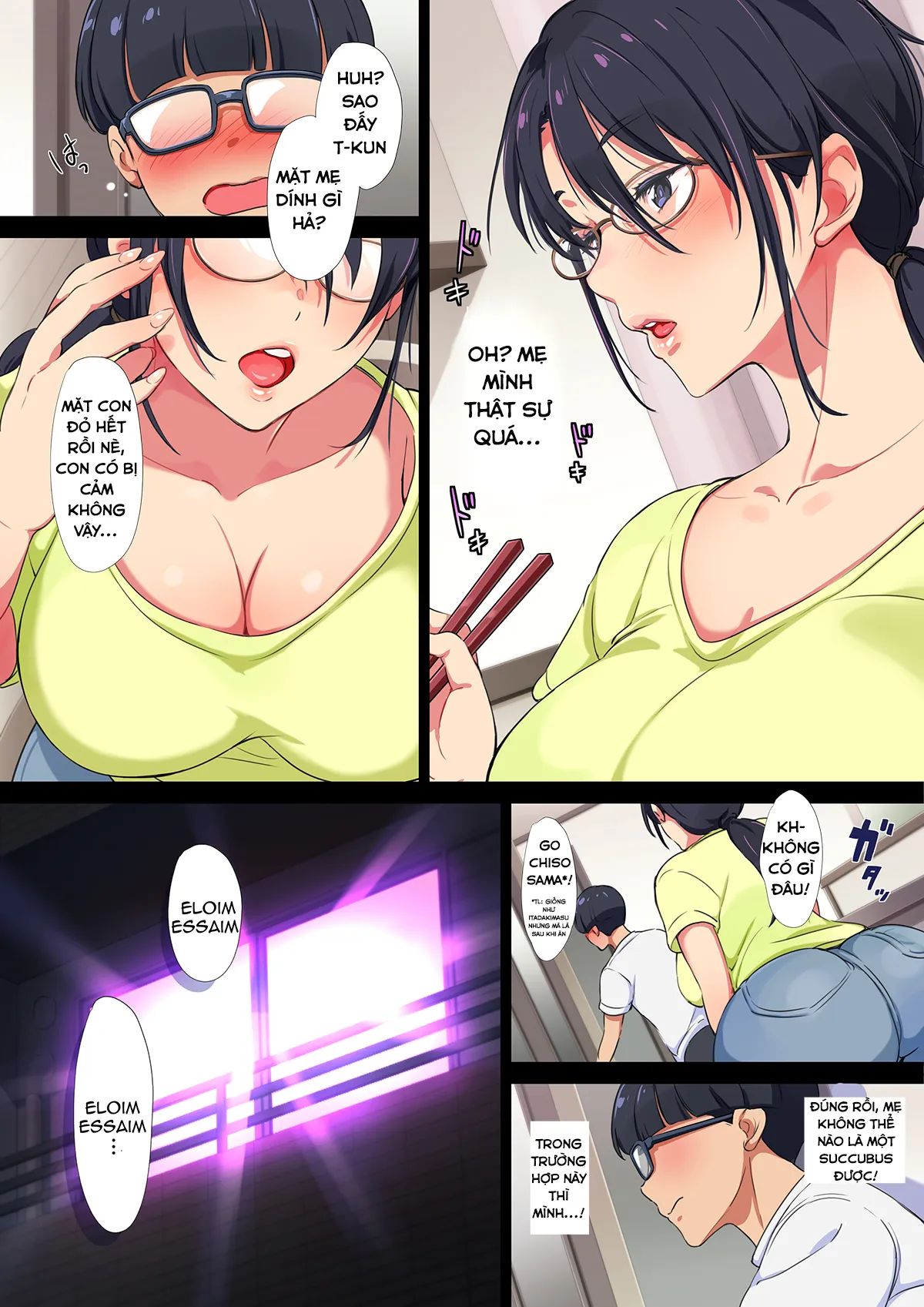 HentaiVN.net - Ảnh 3 - Triệu Hồi Mị Ma Tặng Kèm Ma Ma~ [Succubus Yondara Haha ga Kita!; When I Summoned a Succubus, My Mother Showed Up!] - Chap 2: Dẹp Bỏ Luân Lý Trong Lòng...Triệu Hồi Mama... À Không Mị Ma Lần 2~