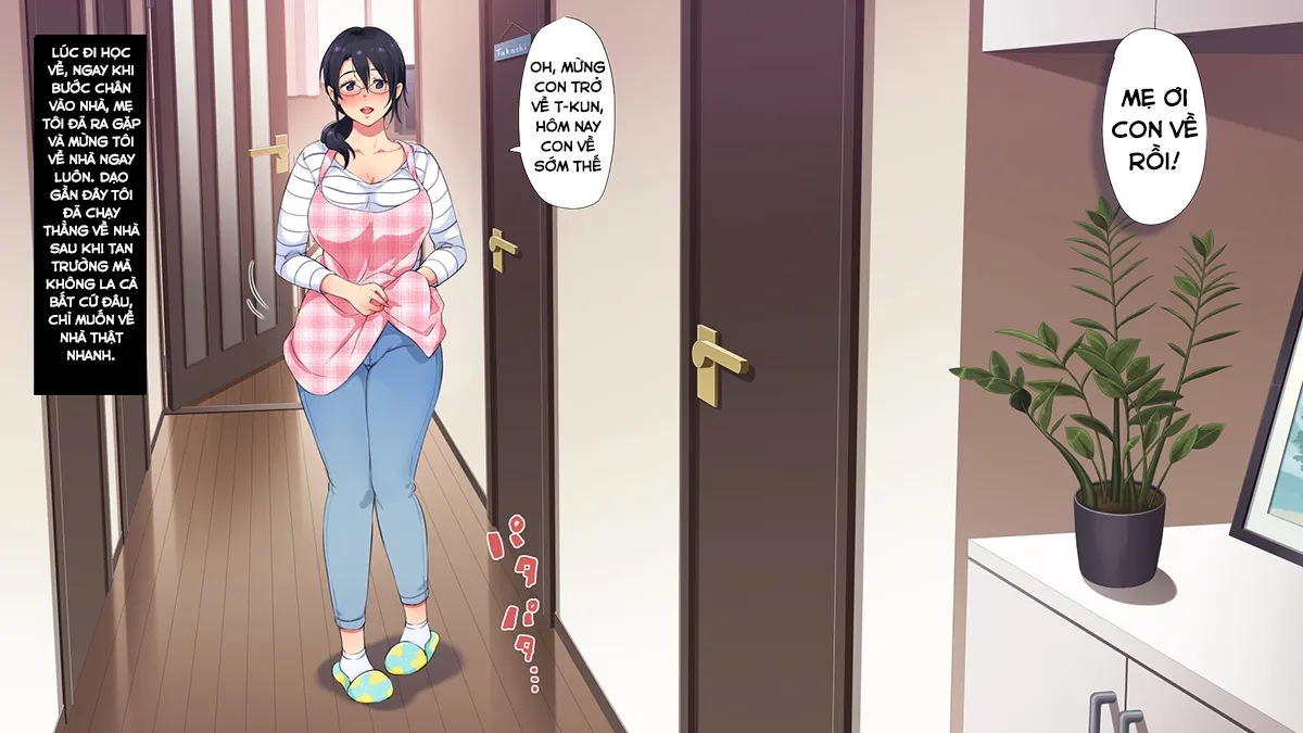 HentaiVN.net - Ảnh 3 - Triệu Hồi Mị Ma Tặng Kèm Ma Ma~ [Succubus Yondara Haha ga Kita!; When I Summoned a Succubus, My Mother Showed Up!] - Bonus 3: Công Việc Thường Nhật Của Một Người Mẹ Succubus - Đi Học Về
