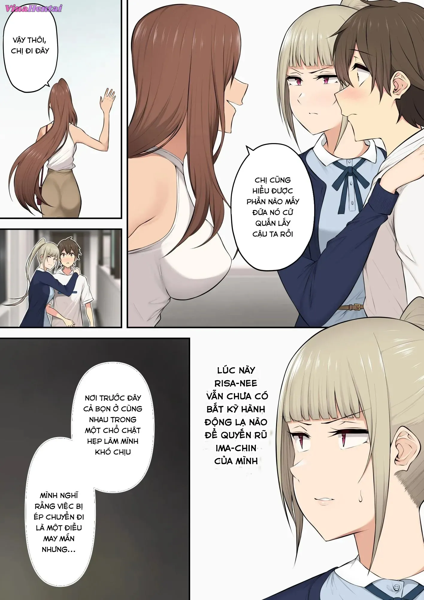HentaiVN.net - Ảnh 3 - Imaizumi đưa cả bầy Gyaru về nhà mình - Chap 4.2