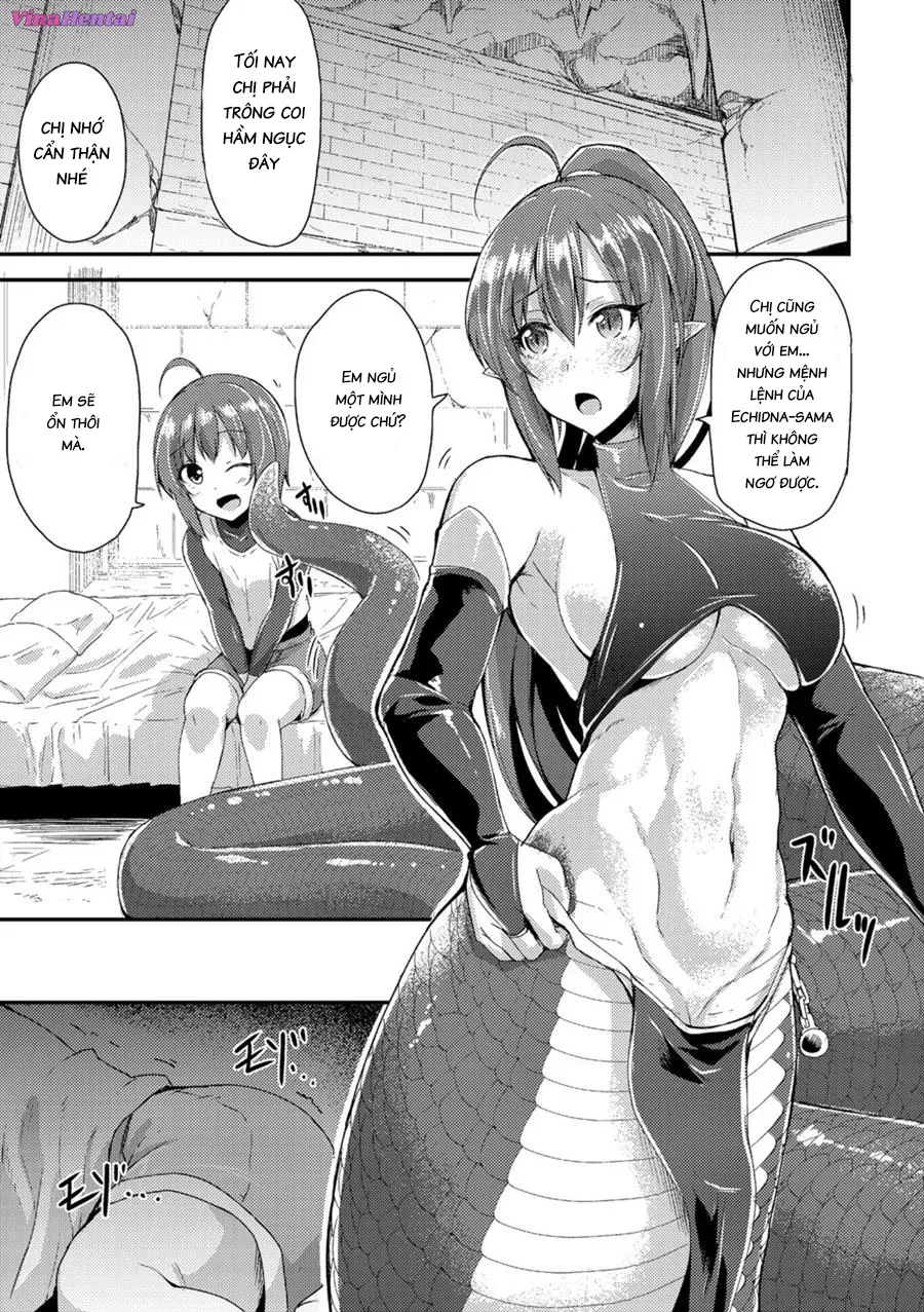 HentaiVN.net - Ảnh 3 - Echidna-sama giết thời gian [Echidna-sama is Killing Time] - Chap 3 - Thằng em ăn mặn