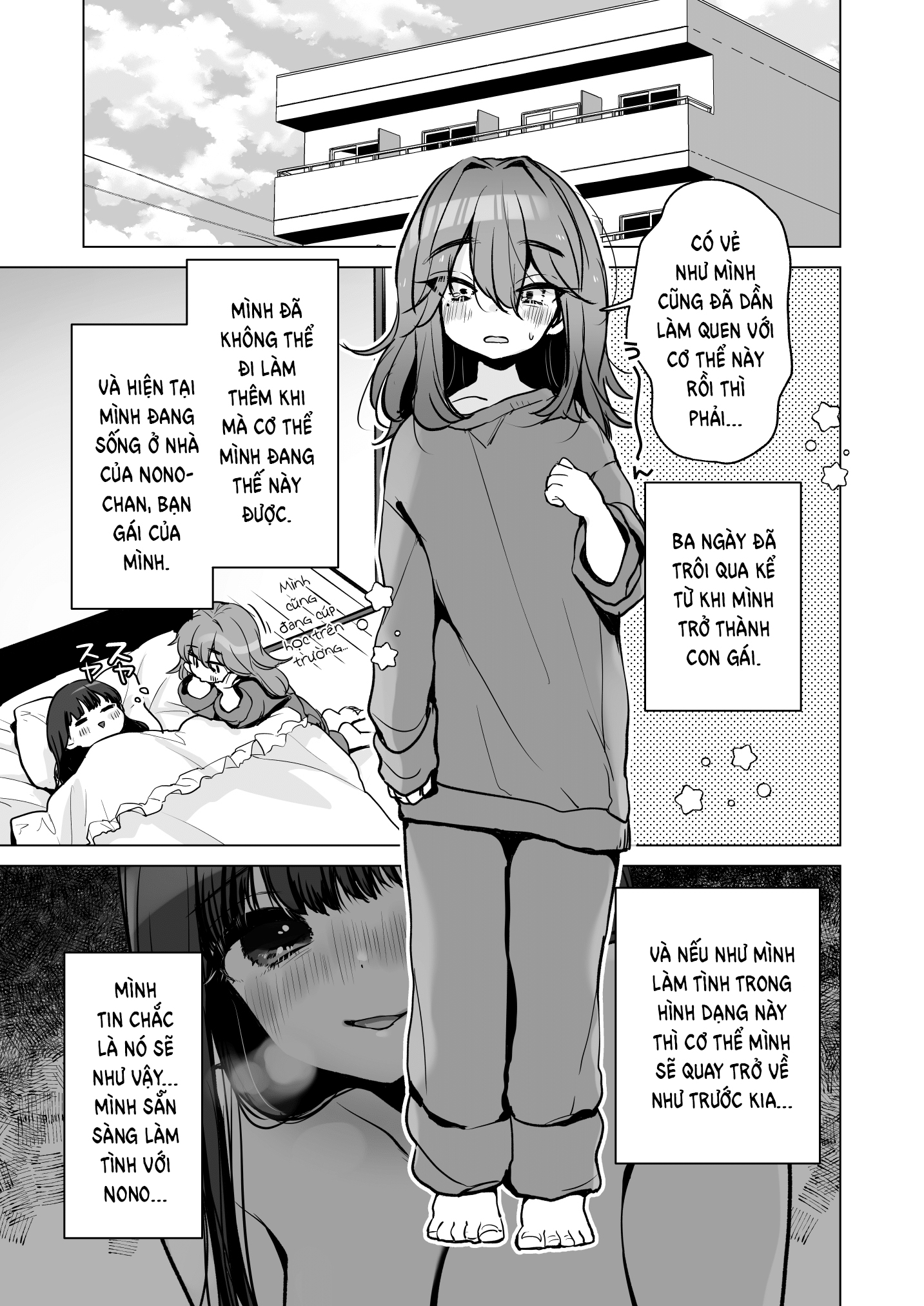 HentaiVN.net - Ảnh 3 - Tôi bị chuyển giới!? - Chap 2: Tôi bị chuyển giới!? Và được bạn gái yêu thương nhiều hơn nữa!