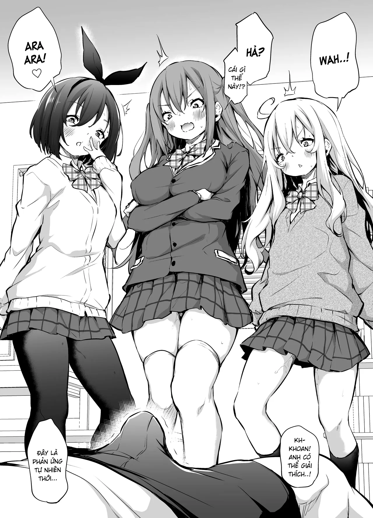 HentaiVN.net - Ảnh 3 - Namaiki Sanshimai ni Okosareru Asa - Oneshot cực dài, tôi thề