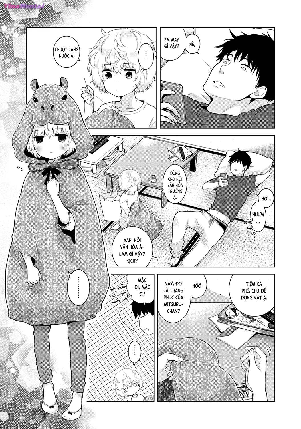 HentaiVN.net - Ảnh 3 - Cô bé mèo hoang [ノラネコ少女との暮らしかた; Noraneko Shoujo to no Kurashikata; Sống cùng cô bé mèo hoang] - 17. Khi mèo hoang chỉ là chuột thì ắc cần mèo mới...