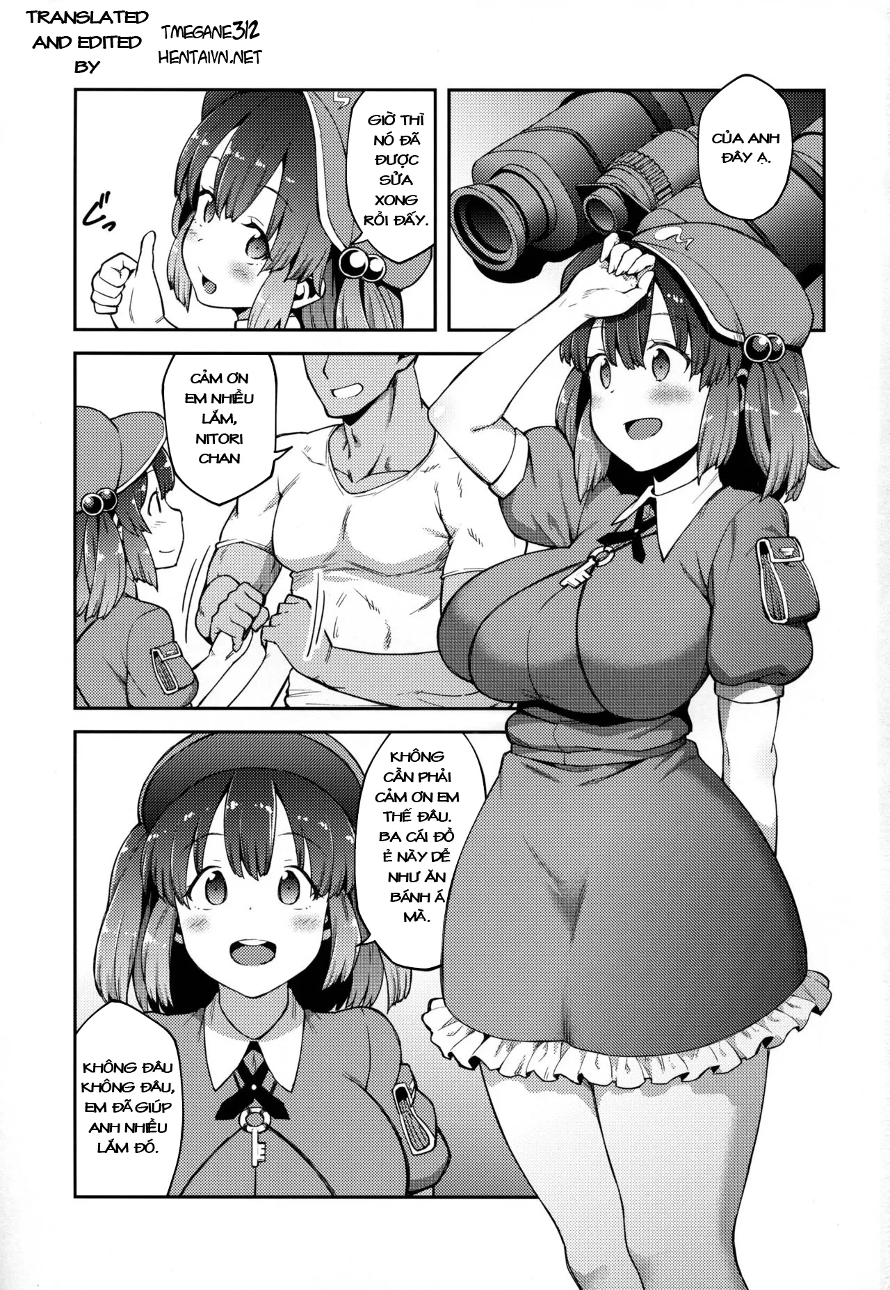 HentaiVN.net - Ảnh 3 - Yoroshiku Nitori-chan (Touhou Project) - Bé cute ngây thơ quá~