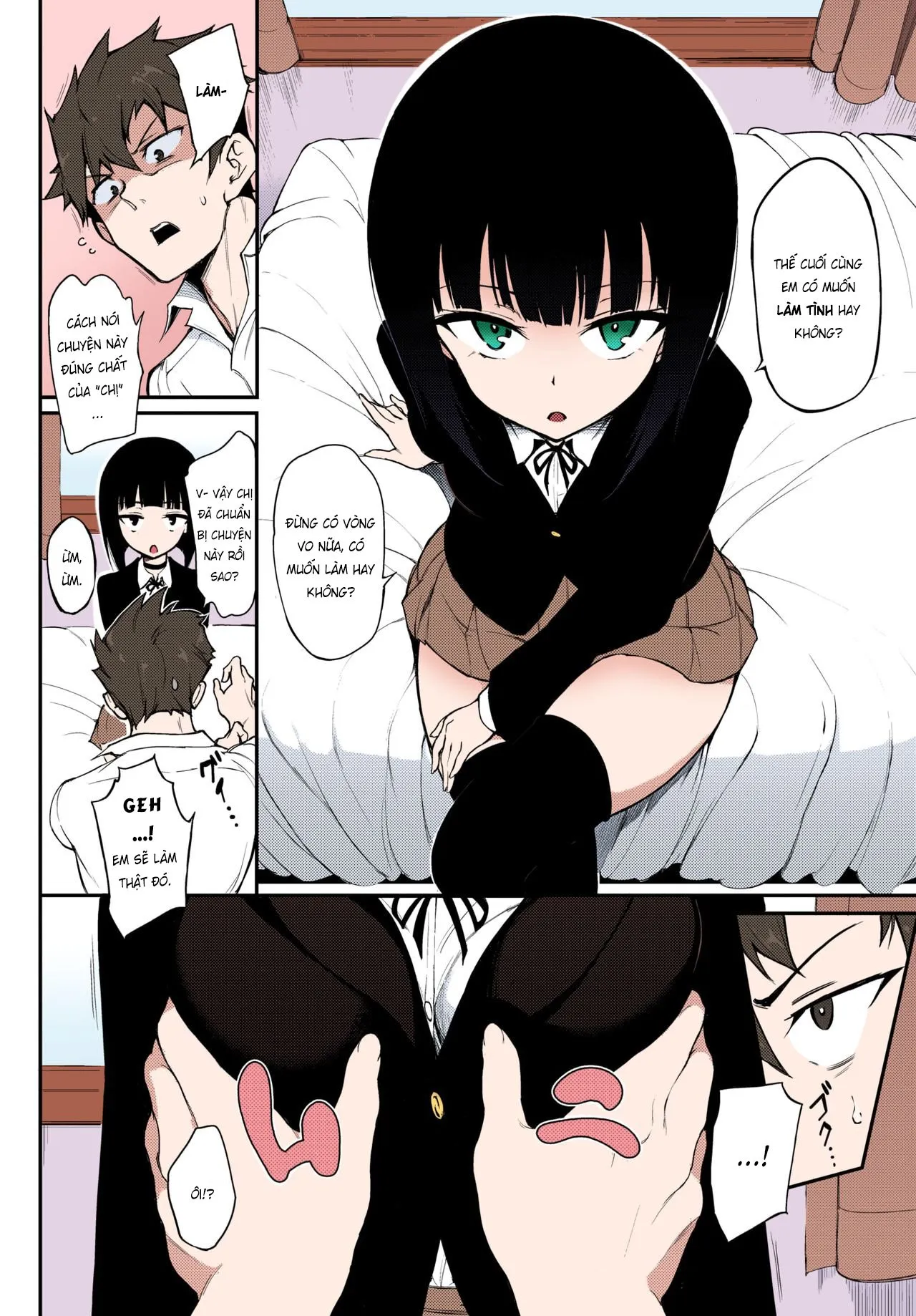 HentaiVN.net - Ảnh 3 - Senpai Lạnh Lùng ❤  - Chap 1: Full color