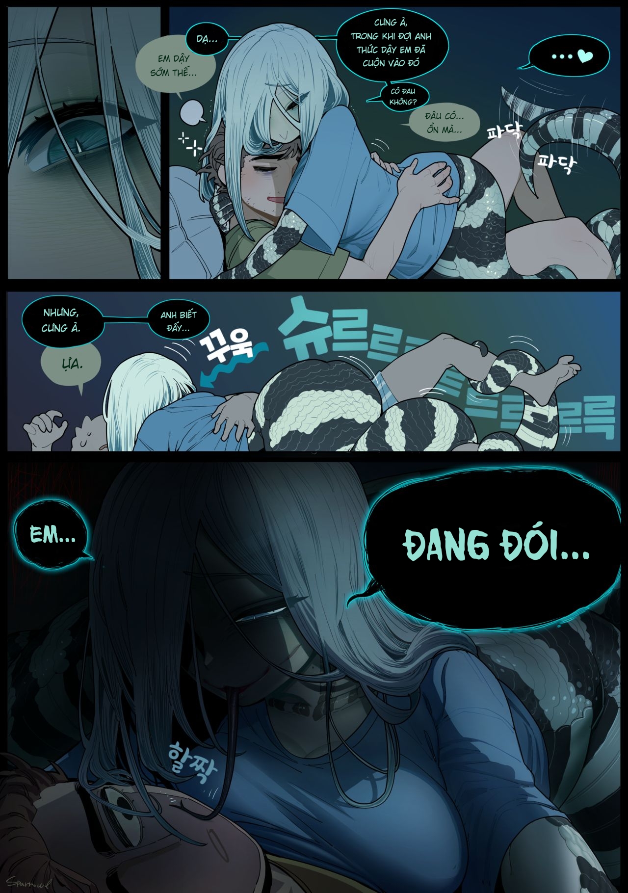 HentaiVN.net - Ảnh 4 - Buổi sáng cùng em rắn. - Oneshot