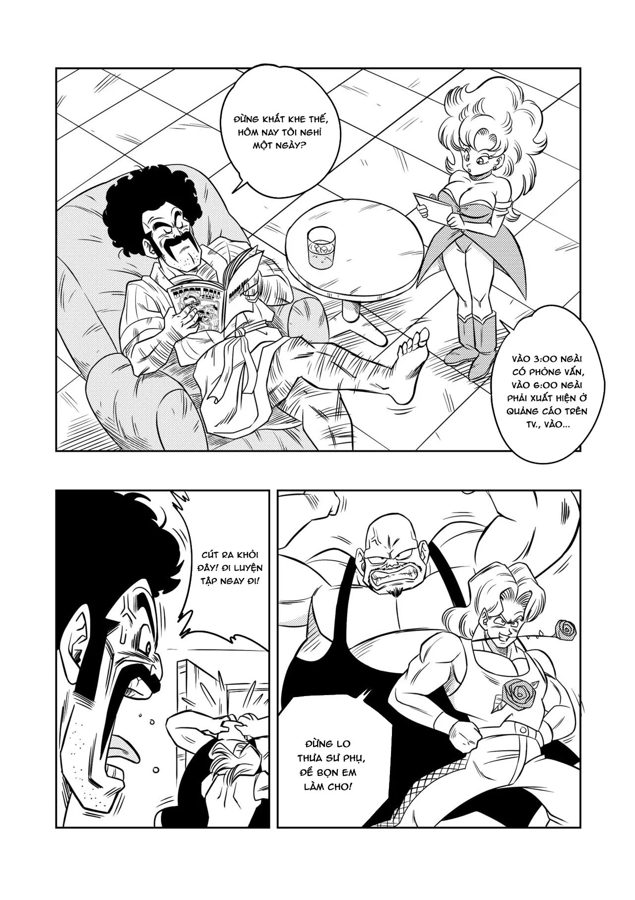 HentaiVN.net - Ảnh 3 - Huấn luyện bí mật của Mr Satan (Dragon Ball Z) [Mr Satan's Secret Training] - Oneshot