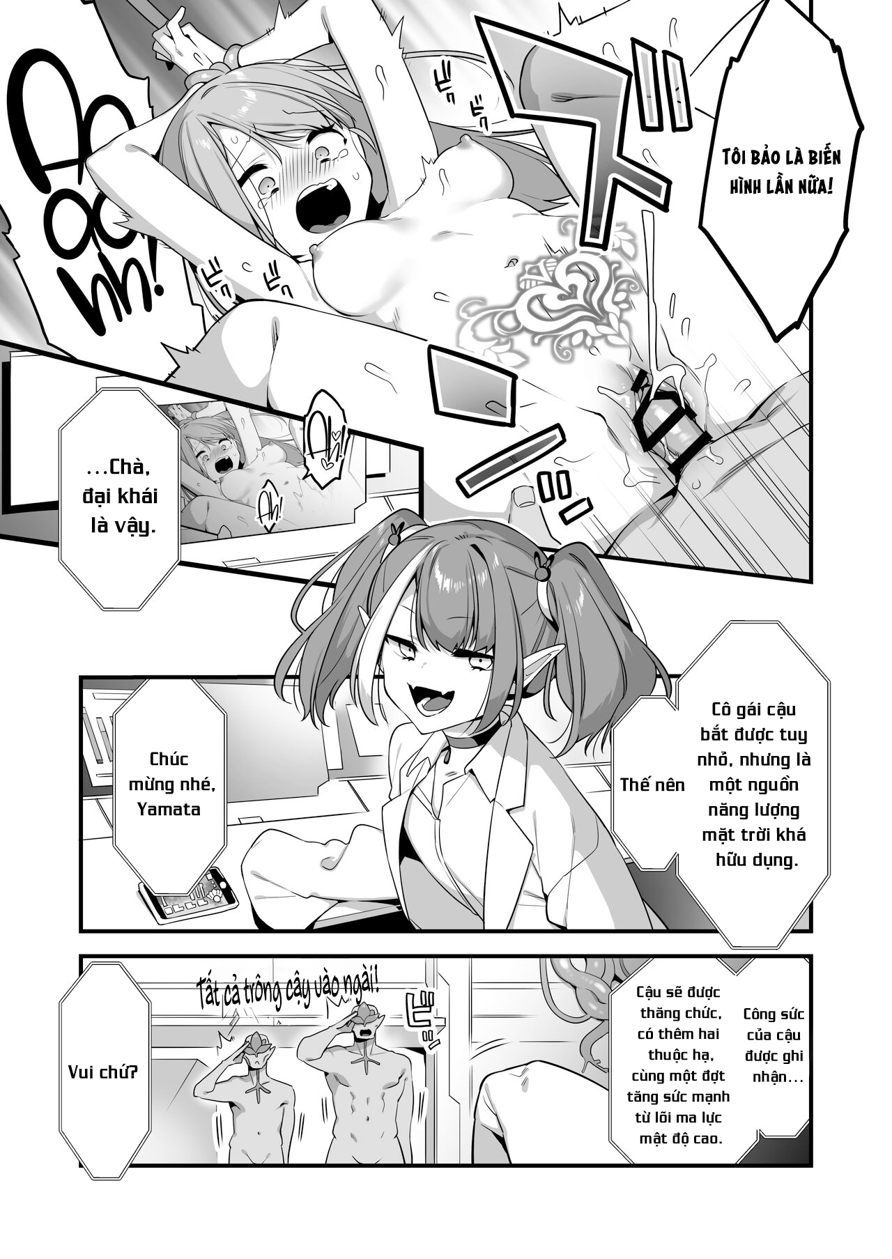 HentaiVN.net - Ảnh 4 - Aku no Tesaki ni Natta node. ~Mahou Shoujo o Ryoujoku Shimasu~ 2 - Chap 1