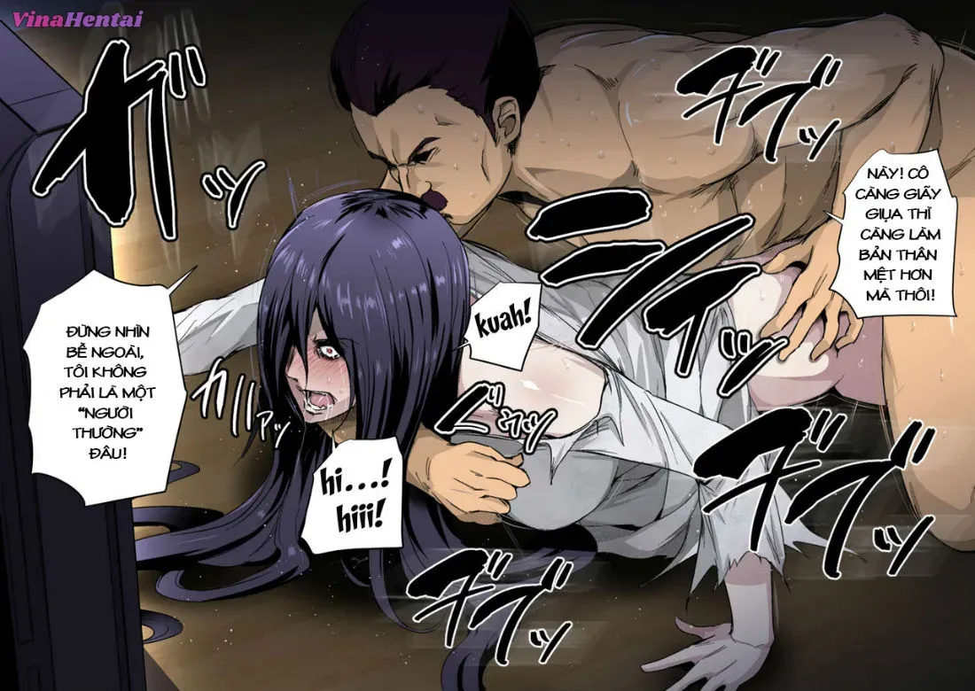 HentaiVN.net - Ảnh 3 - Đại chiến ma nữ (Rework) [Noroi no Video VS Tanetsuke Ojisan] - Chap 2