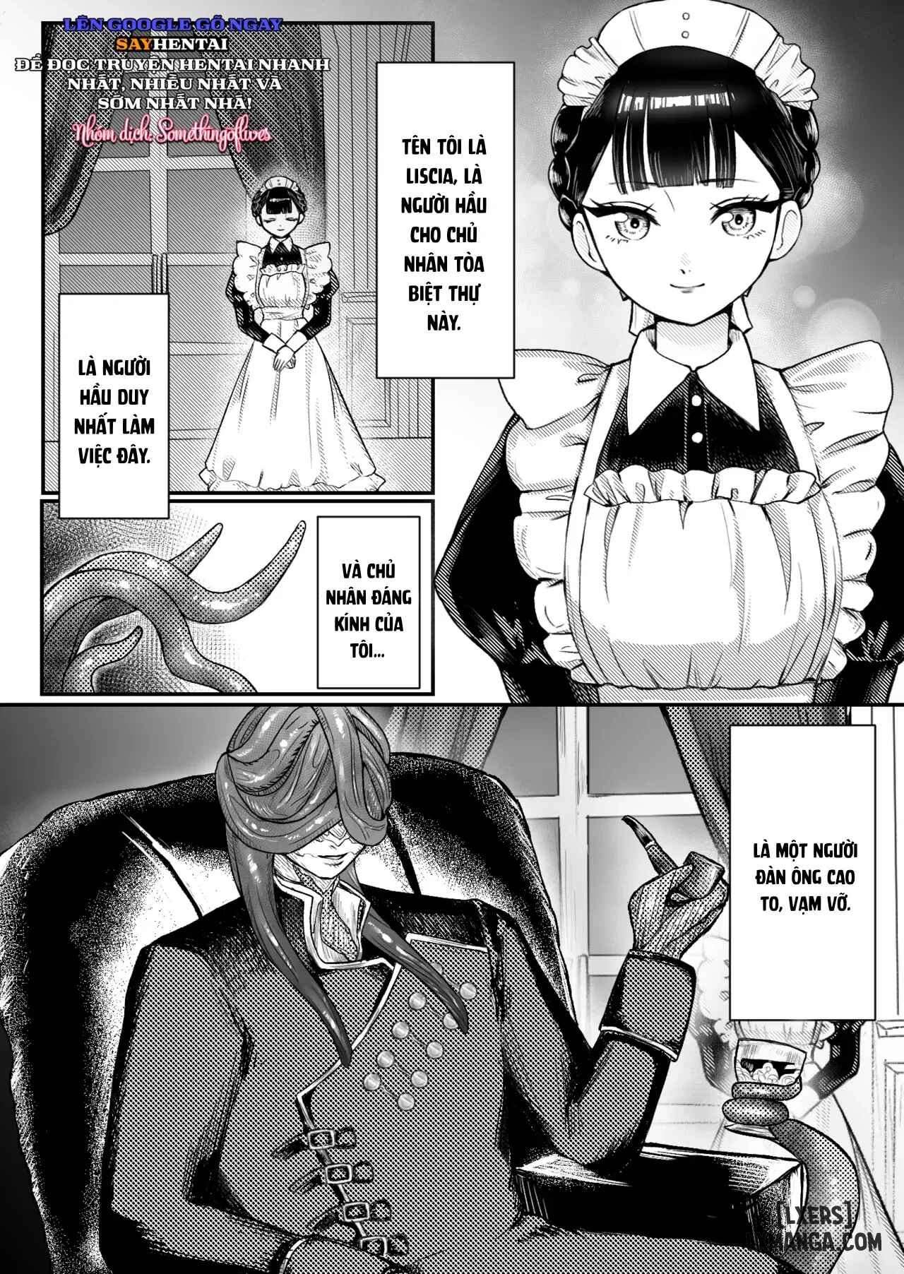 HentaiVN.net - Ảnh 3 - Hầu gái Shokushu - Chap 1