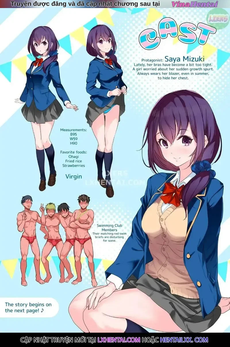 HentaiVN.net - Ảnh 3 - Rắc rối của vận động viên bơi lội vú khủng - Chap 1