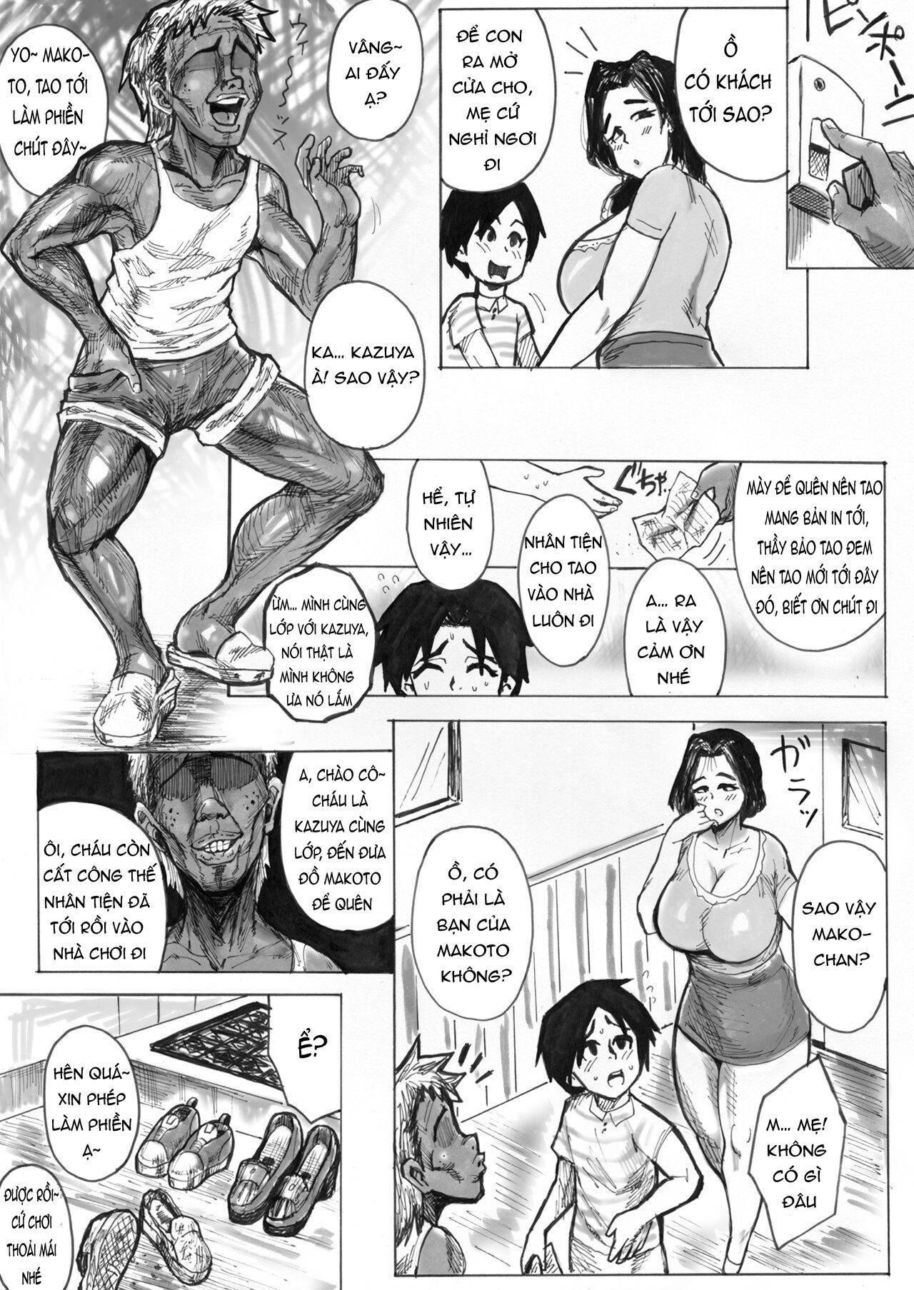 HentaiVN.net - Ảnh 4 - Người mẹ hiền lành yêu thương con tha thiết lại không thể ngừng "chơi trò cắm cặc" với thằng bạn cùng lớp mà con ghét~ - Oneshot