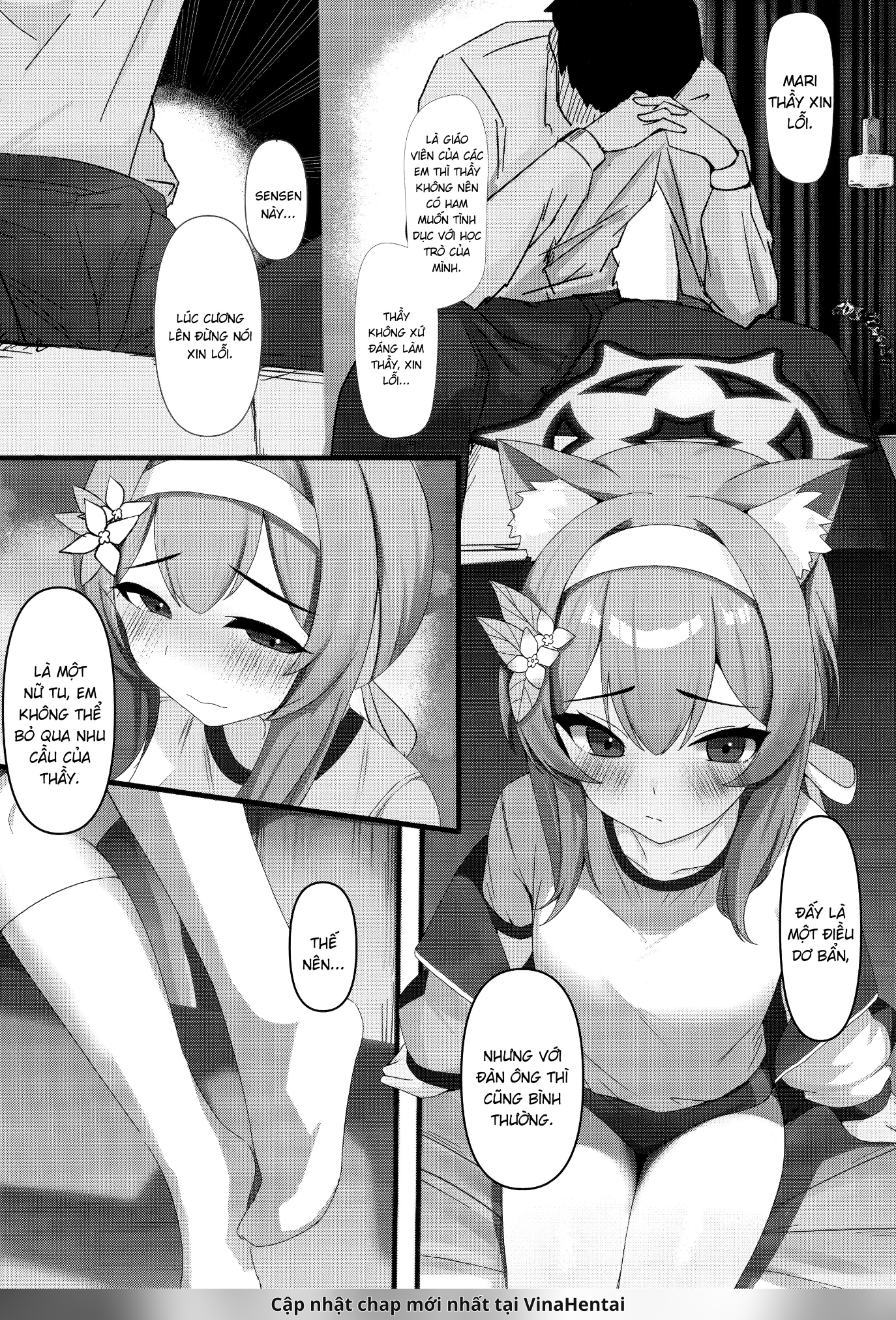 HentaiVN.net - Ảnh 4 - Giải quyết ham muốn của thầy giáo là trách nhiệm của nữ tu. - Chap 1