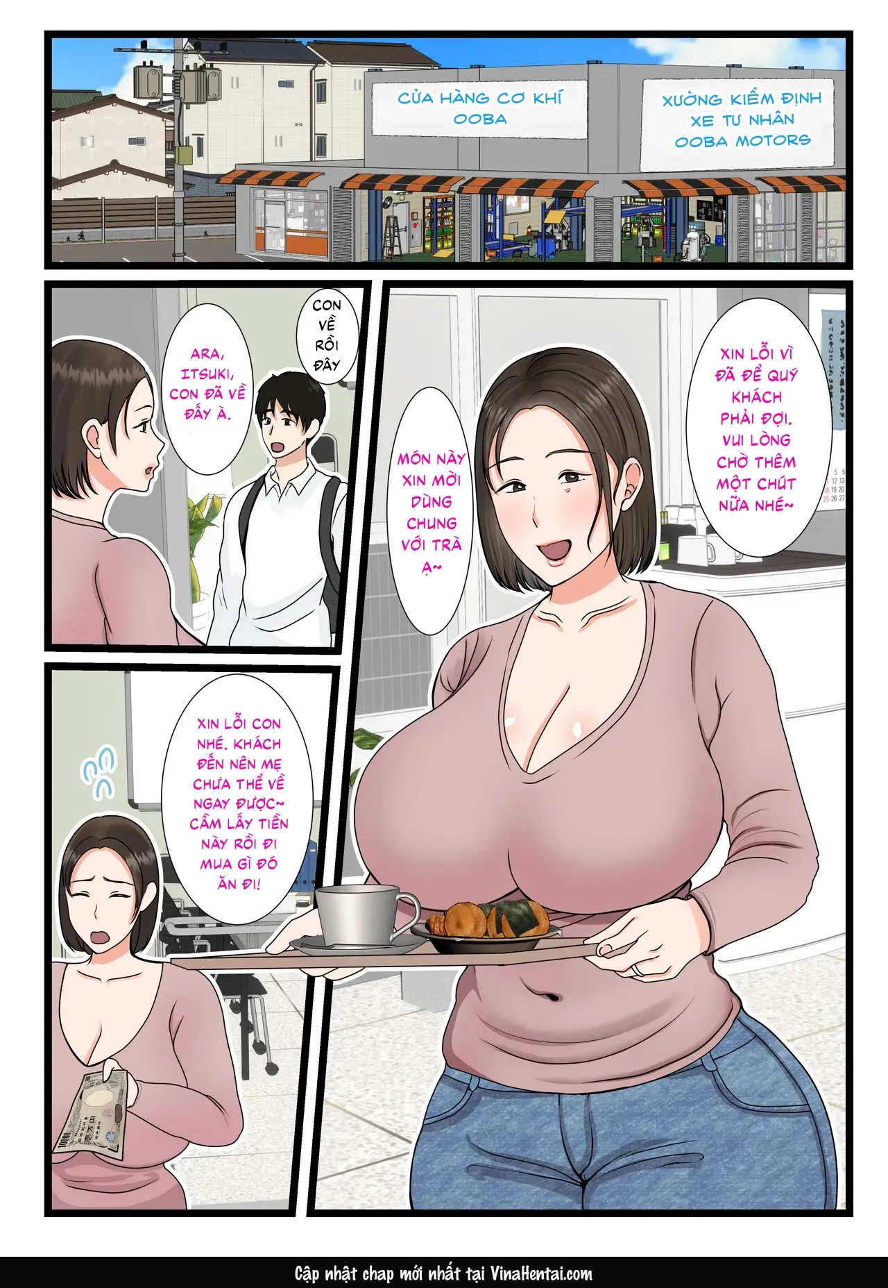HentaiVN.net - Ảnh 4 - Mẹ nhà Oba ~Ngày thường phục tùng mọi ham muốn của con trai~ - Oneshot