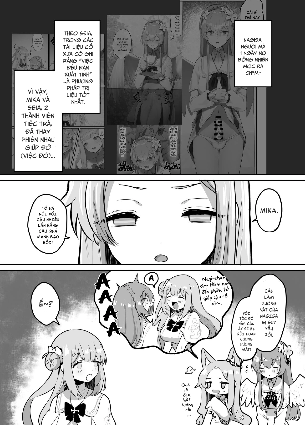 HentaiVN.net - Ảnh 3 - Hội Tiệc Trà toàn CÚ CÓ GAI: Seia VS Mika - Oneshot