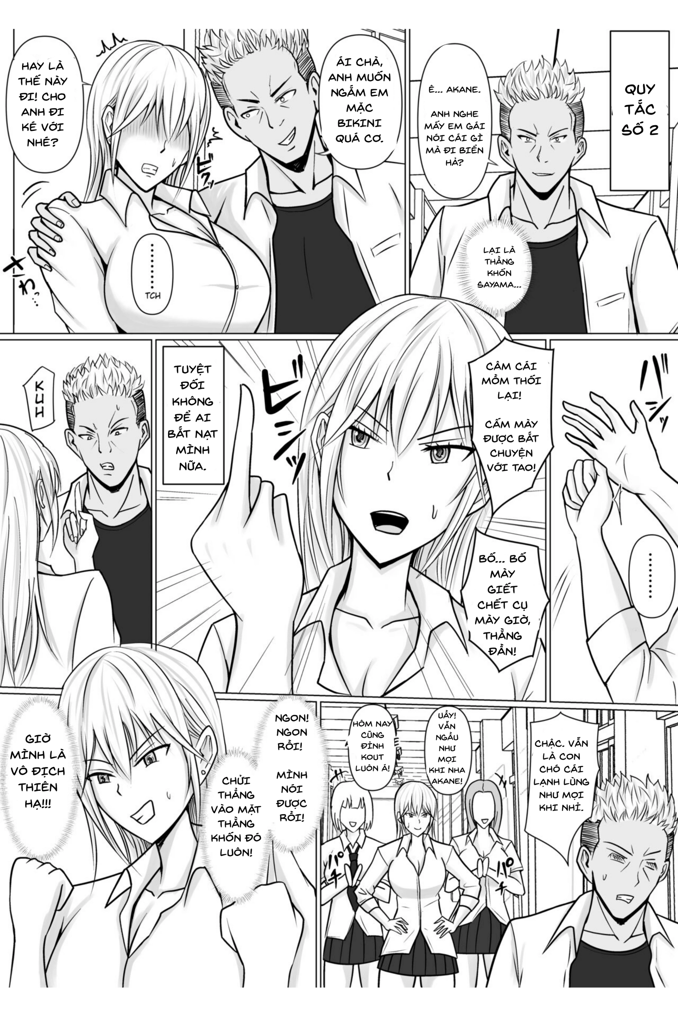 HentaiVN.net - Ảnh 31 - Tôi Nhập Hồn Vào Cô Nàng Yankee (Đầu Gấu) Trong Lớp - Chap 1