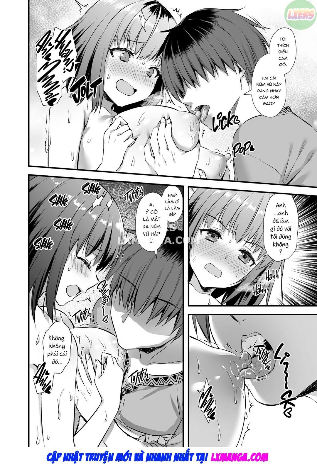 HentaiVN.net - Ảnh 30 - Để mắt đến nàng Elf nóng bỏng ở thế giới khác - Chap 4