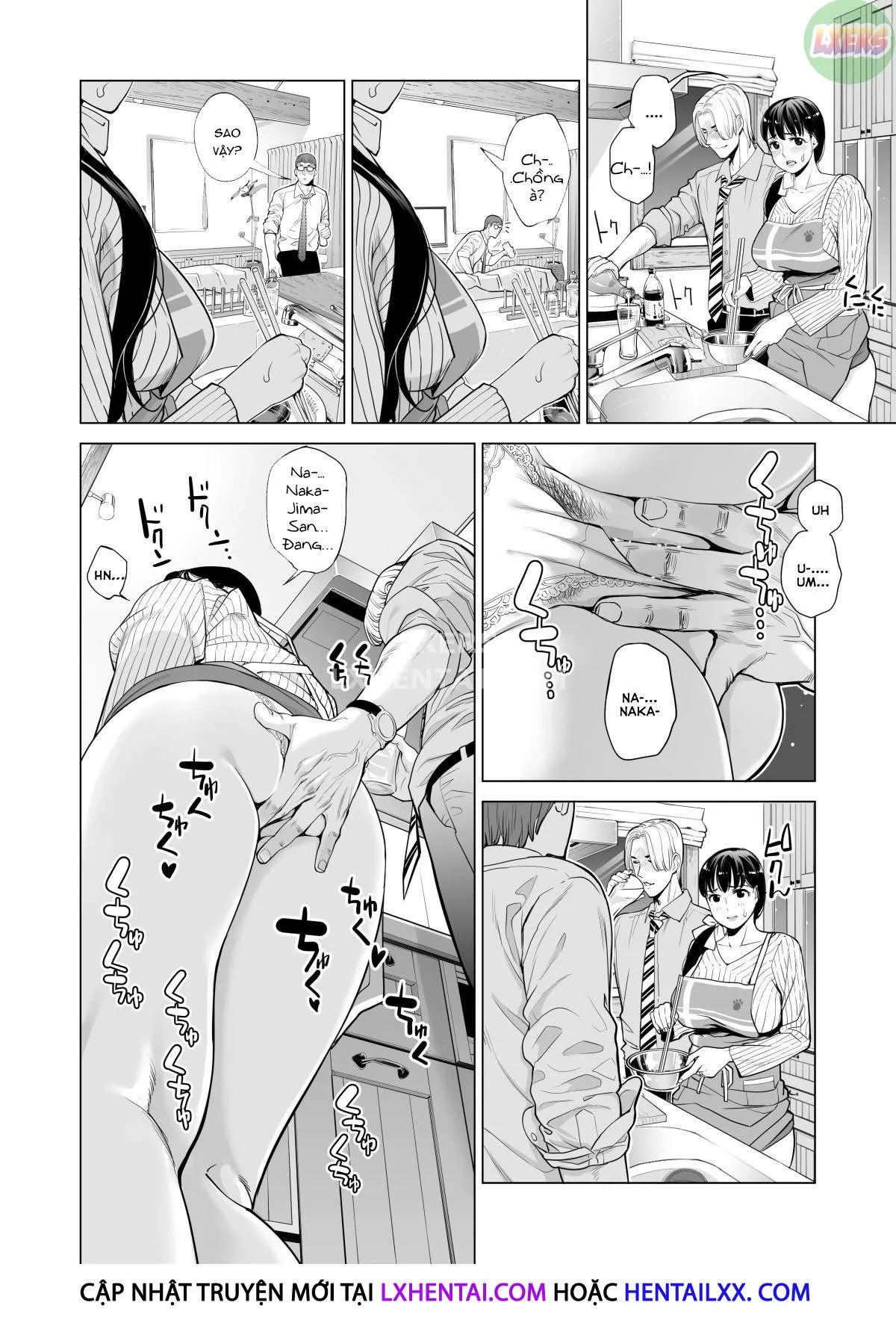 HentaiVN.net - Ảnh 30 - A Housewife Stolen By A Coworker Besides Her Blackout Drunk Husband [Tsukiyo No Midare Zake (Zenpen) Moonlit Intoxication; Tsukiyo No Midare Zake (Kouhen) Moonlit Intoxication] - Chap 1
