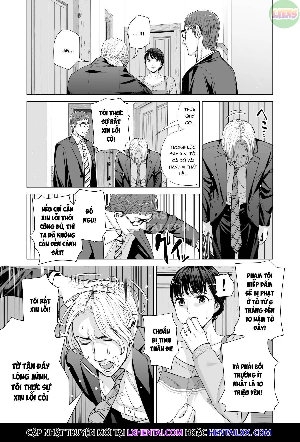 HentaiVN.net - Ảnh 30 - A Housewife Stolen By A Coworker Besides Her Blackout Drunk Husband [Tsukiyo No Midare Zake (Zenpen) Moonlit Intoxication; Tsukiyo No Midare Zake (Kouhen) Moonlit Intoxication] - Chap 2