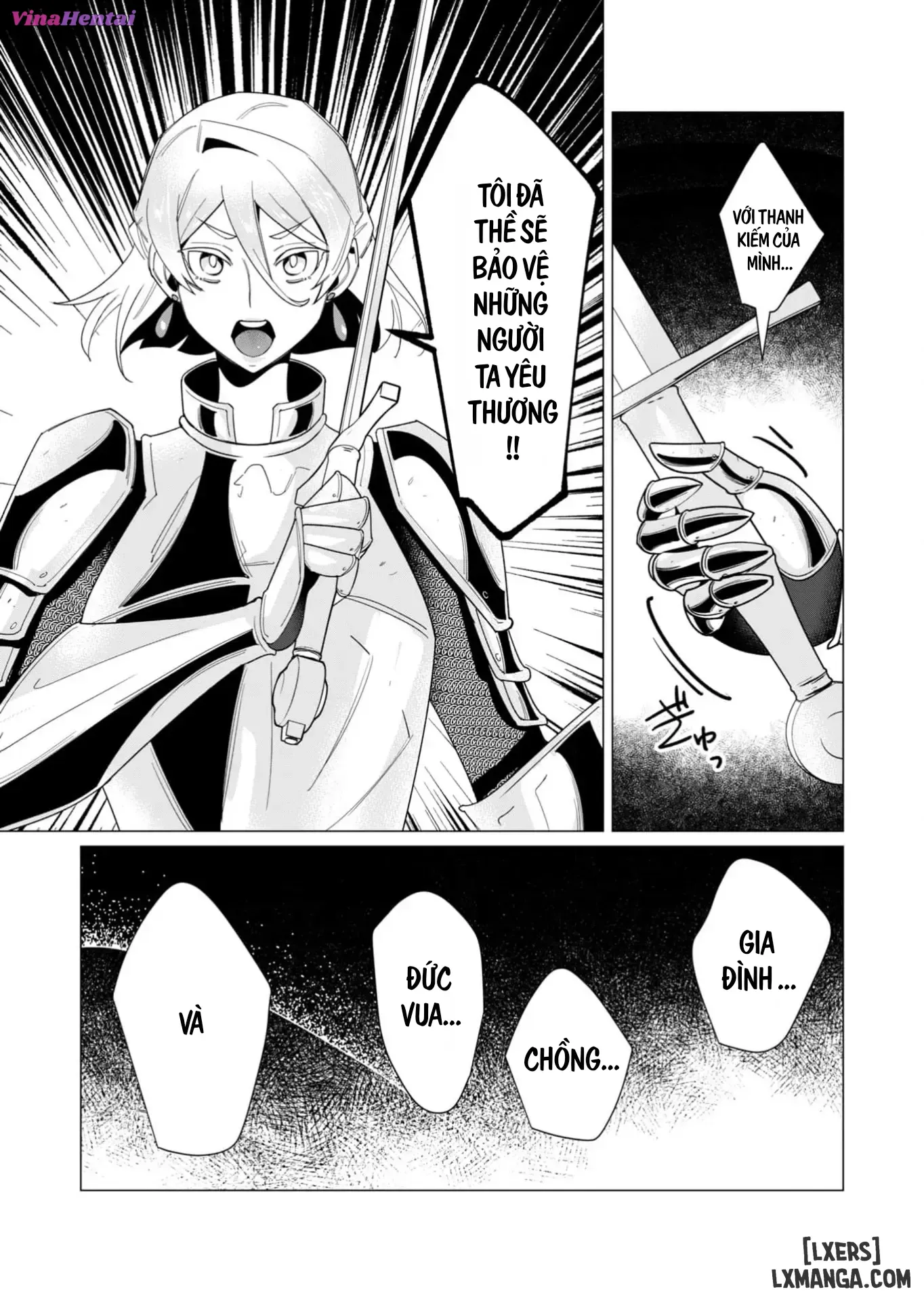 HentaiVN.net - Ảnh 31 - Vị Anh Hùng Muốn “Vợ Người Ta” Làm Phần Thưởng - Chap 10 : Dũng Sĩ x Nữ Hiệp Sĩ x Orc King