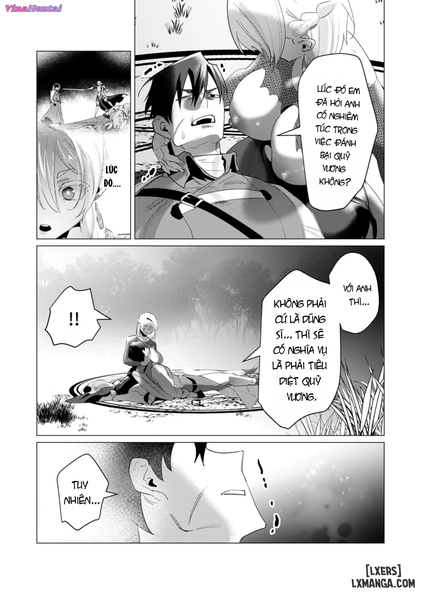 HentaiVN.net - Ảnh 31 - Vị Anh Hùng Muốn “Vợ Người Ta” Làm Phần Thưởng - Chap 18 : Dũng Sĩ và lời nguyền Dark Elf (Phần 5)