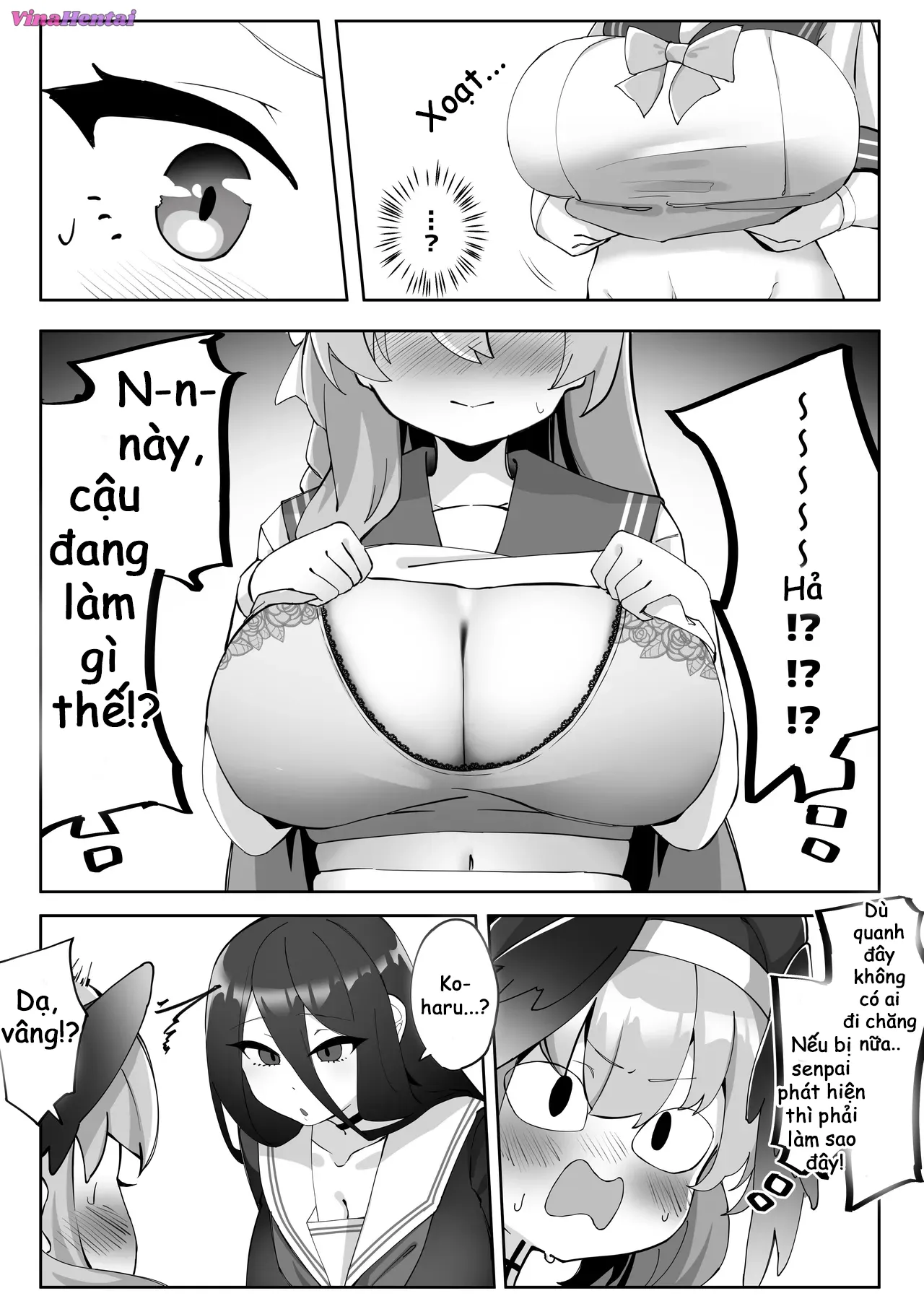 HentaiVN.net - Ảnh 32 - Futanari Koharu-chan vs Hanako-chan Manga - Chap 2