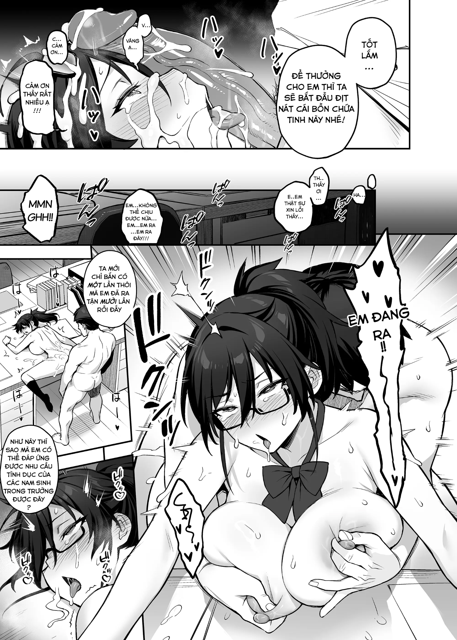 HentaiVN.net - Ảnh 32 - Atarashii Fuuki Iinchou wa Kyonyuu Sugiru Ken - Phần 2 - Full 3 chap + Spoil phần 3 từ tác giả