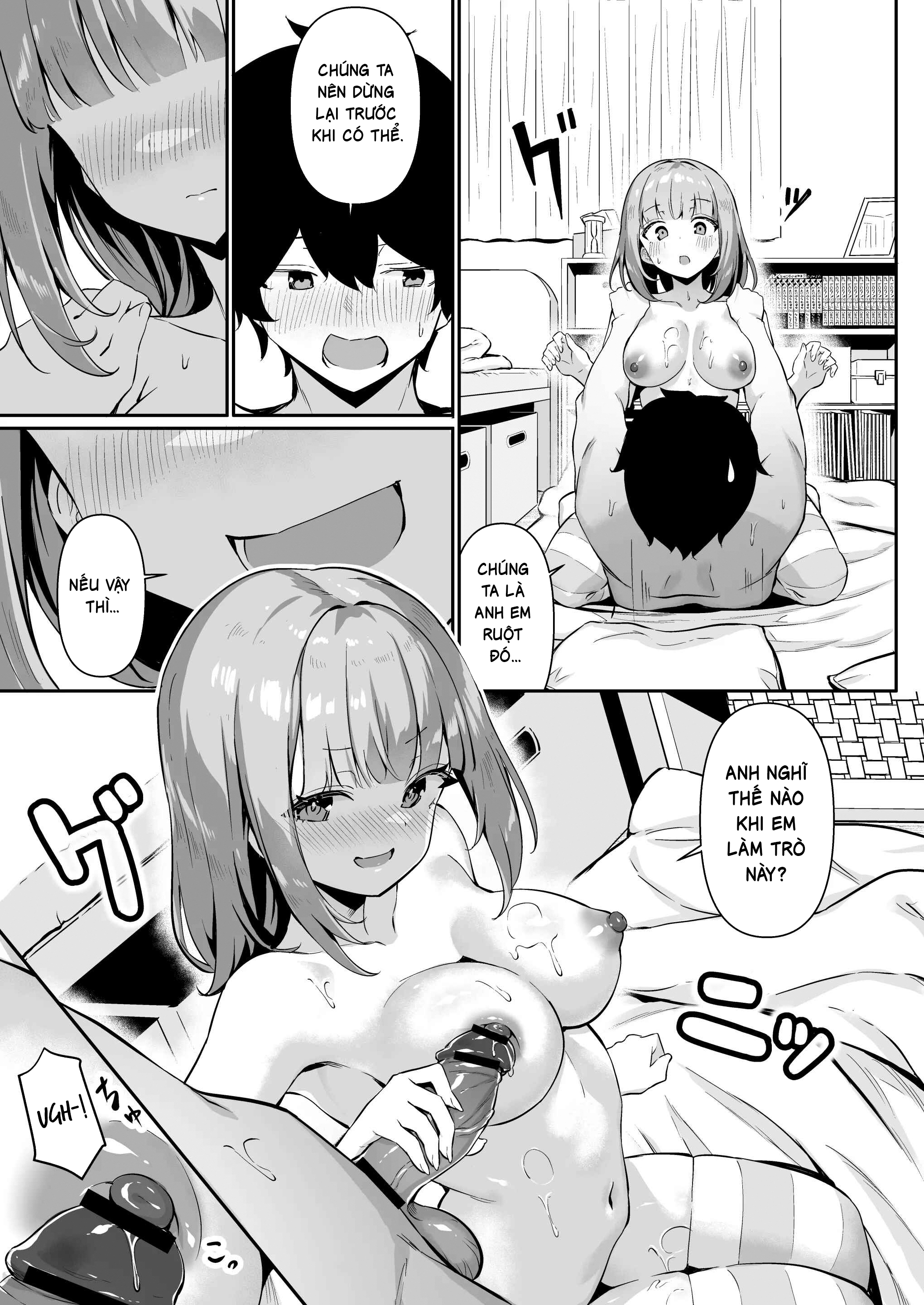 HentaiVN.net - Ảnh 32 - Từ việc nghịch ti đến trò chơi tình dục cùng em gái - Chap 1