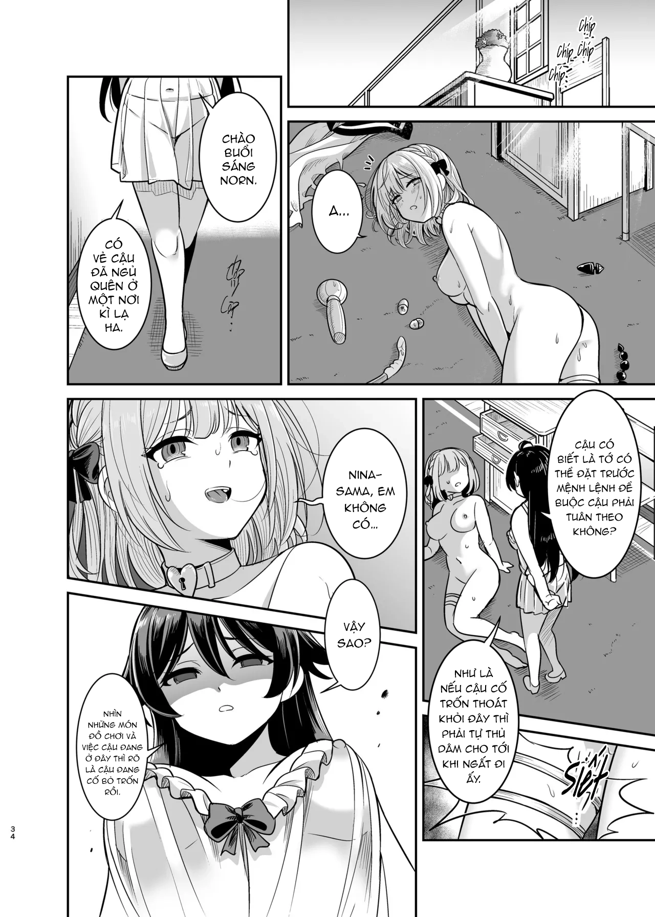 HentaiVN.net - Ảnh 33 - Khoá Huấn Luyện Nô Lệ Tình Dục Của Cô Chủ Yandere - oneshot