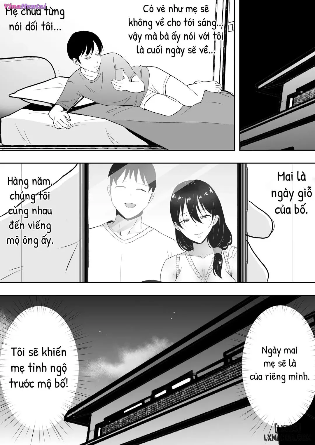HentaiVN.net - Ảnh 32 - TomoKano Kaa-chan~ Daisuki na Ore no Hahaoya wa Aho na Shinyuu no Kanojo~ [My Mom Is My Friend's Girlfriend] - Chap 3