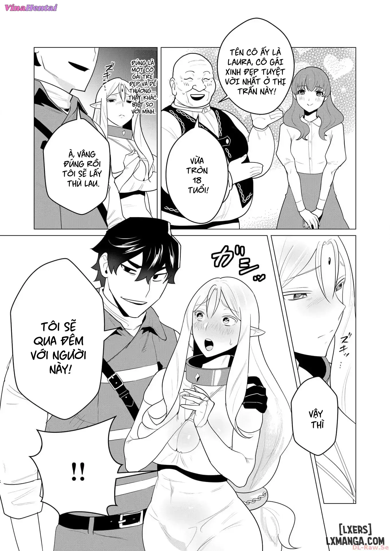 HentaiVN.net - Ảnh 32 - Vị Anh Hùng Muốn “Vợ Người Ta” Làm Phần Thưởng - Chap 1 : Dũng sĩ x Elf