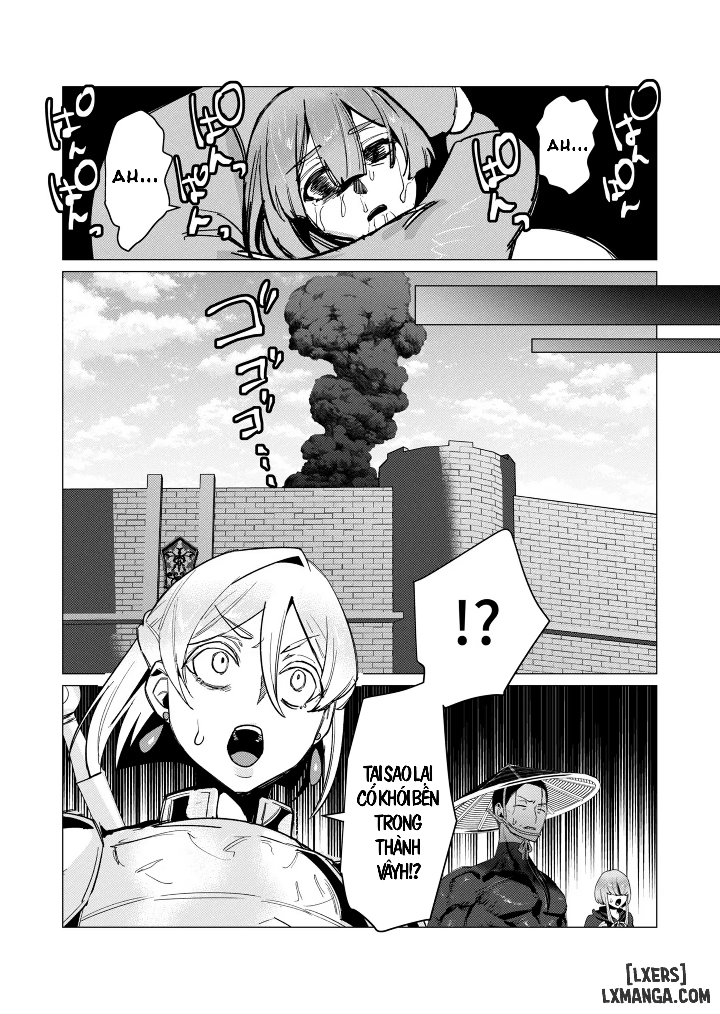 HentaiVN.net - Ảnh 32 - Vị Anh Hùng Muốn “Vợ Người Ta” Làm Phần Thưởng - Chap 11: Dũng Sĩ x Nữ Hiệp Sĩ x Orc King(Phần 2)
