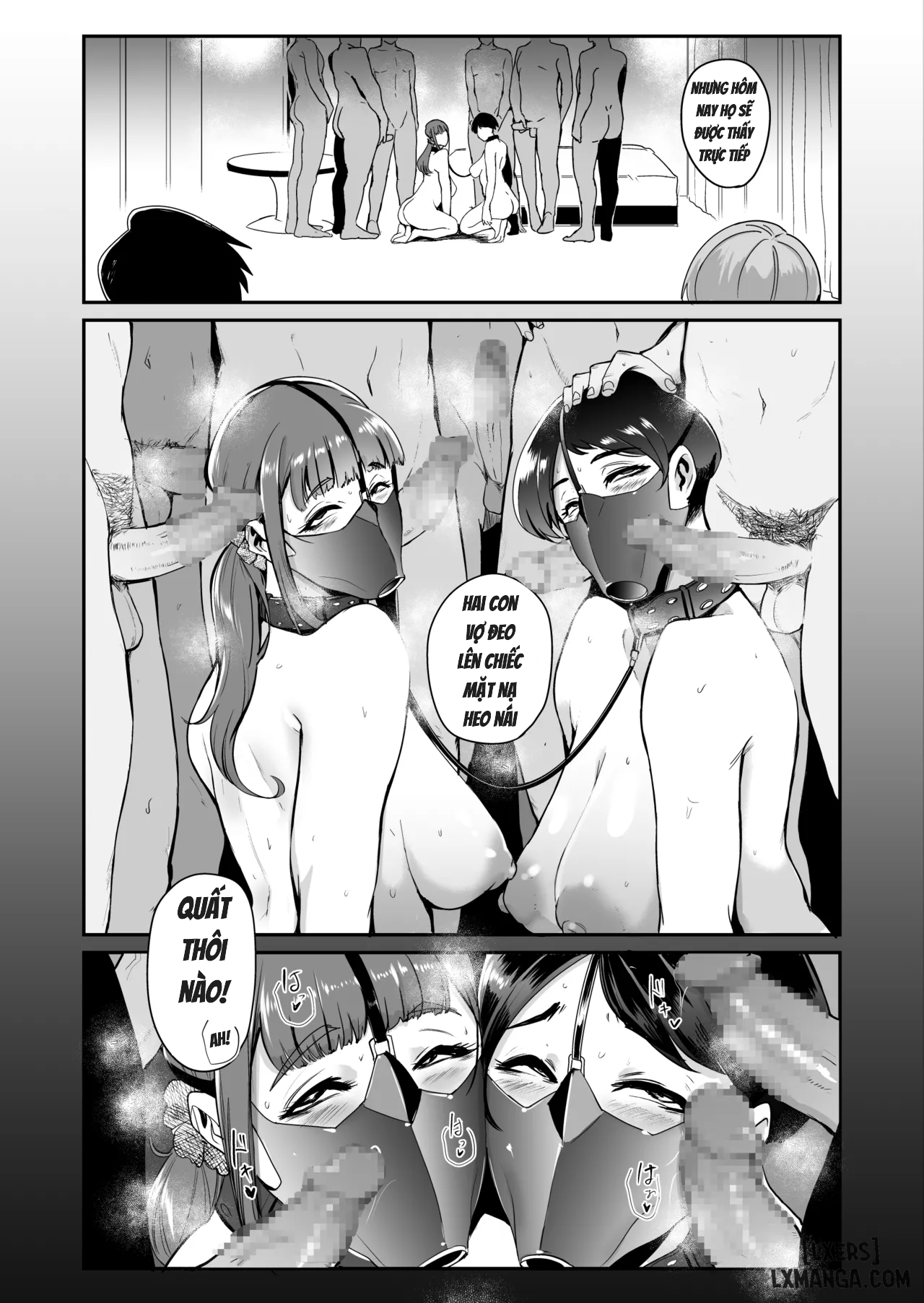 HentaiVN.net - Ảnh 32 - Những con vợ heo nái mang mặt nạ bú cu - Chap 3