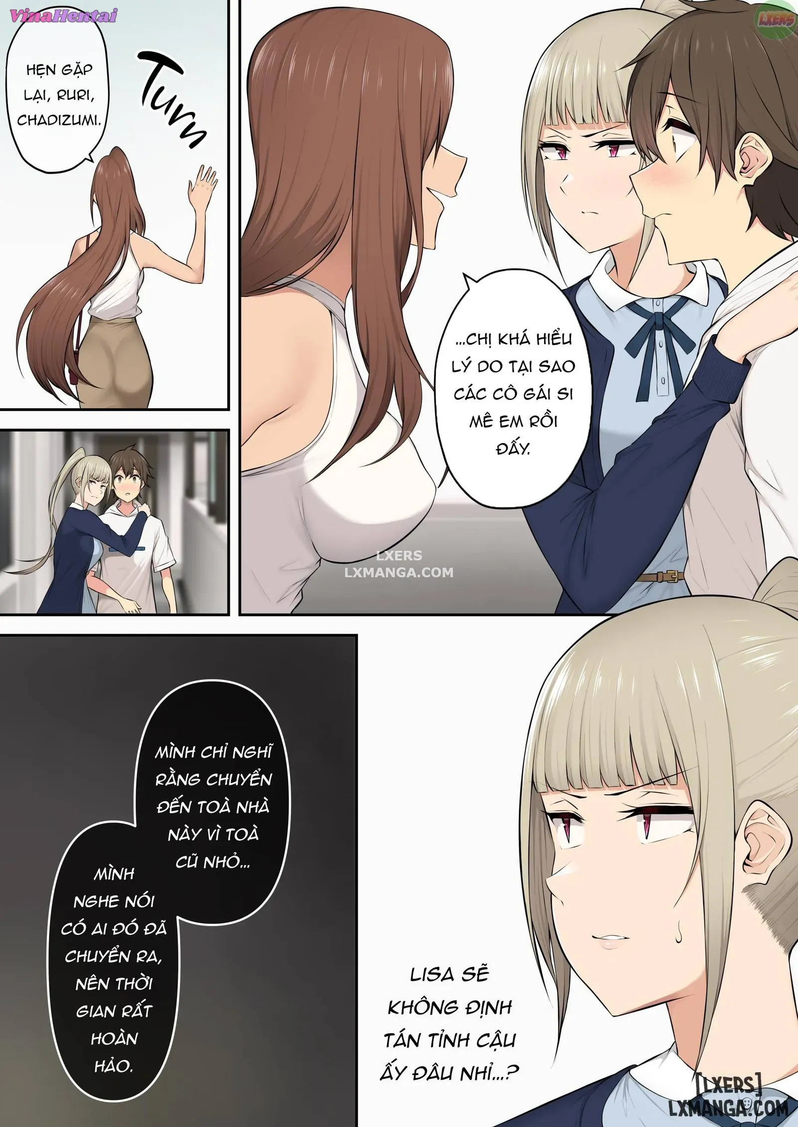 HentaiVN.net - Ảnh 32 - Imaizumi đưa cả bầy Gyaru về nhà mình - Chapter 4