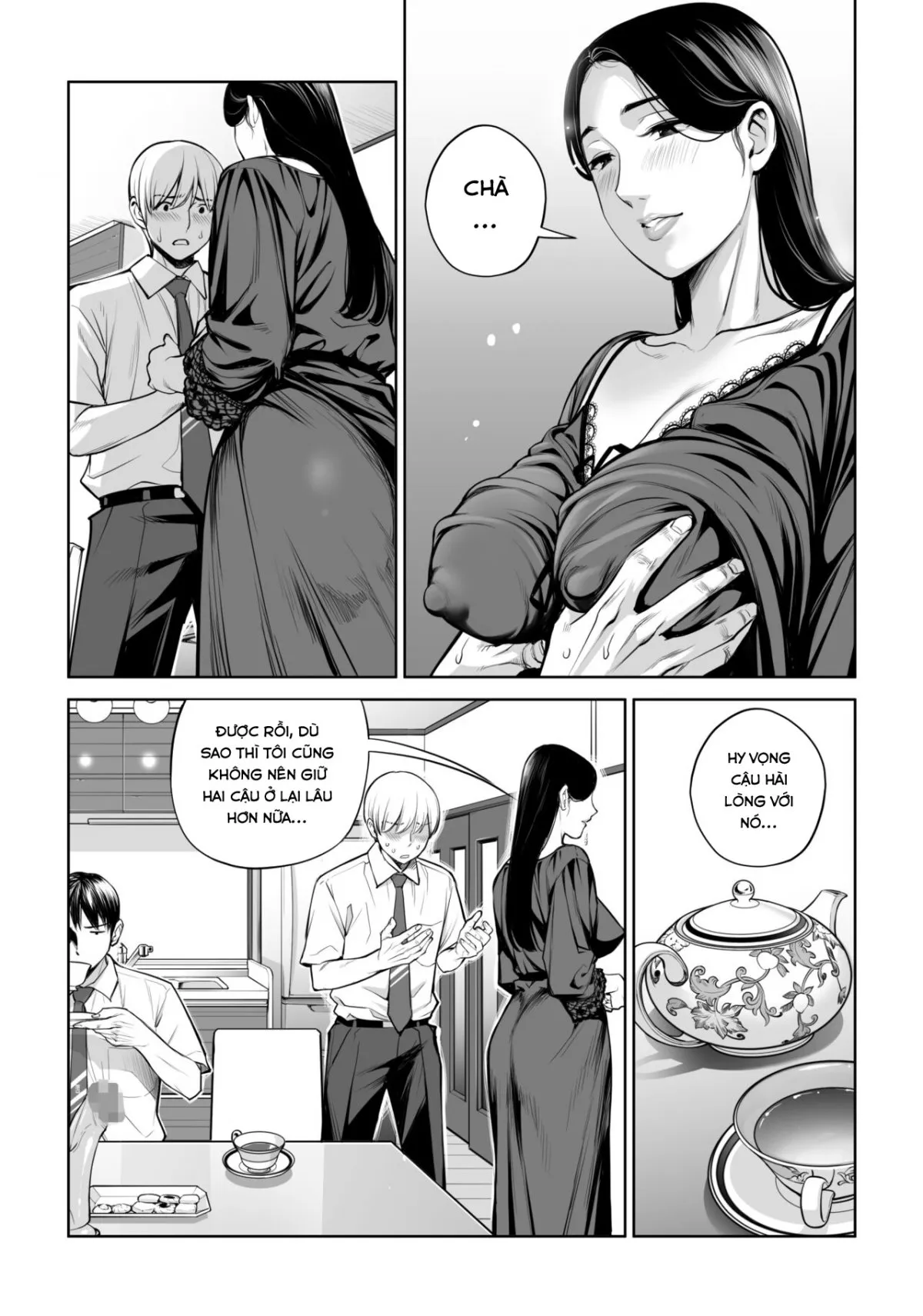 HentaiVN.net - Ảnh 32 - Kurokami Onna no Fudeoroshi ~Himitsu no Heya de Nakadashi Sasete Ageru wa~ - Oneshot