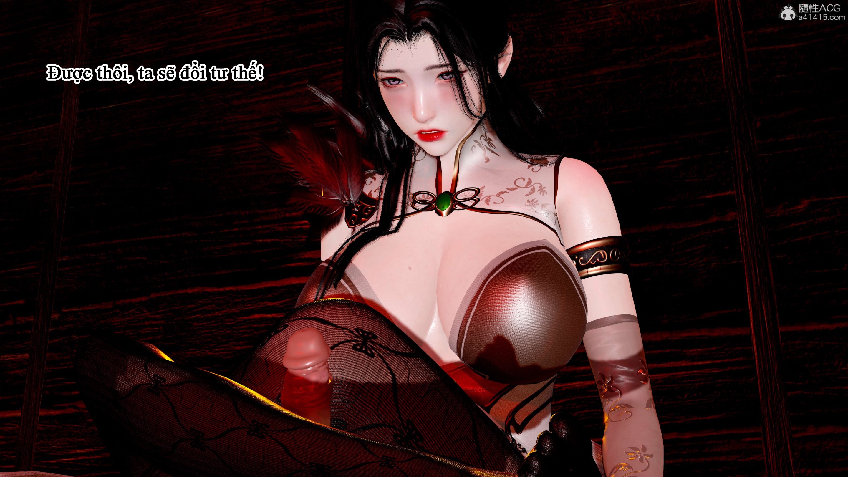 HentaiVN.net - Ảnh 34 - Mượn Vợ Chủ Nhân Để Hạ Hoả - Chap 8