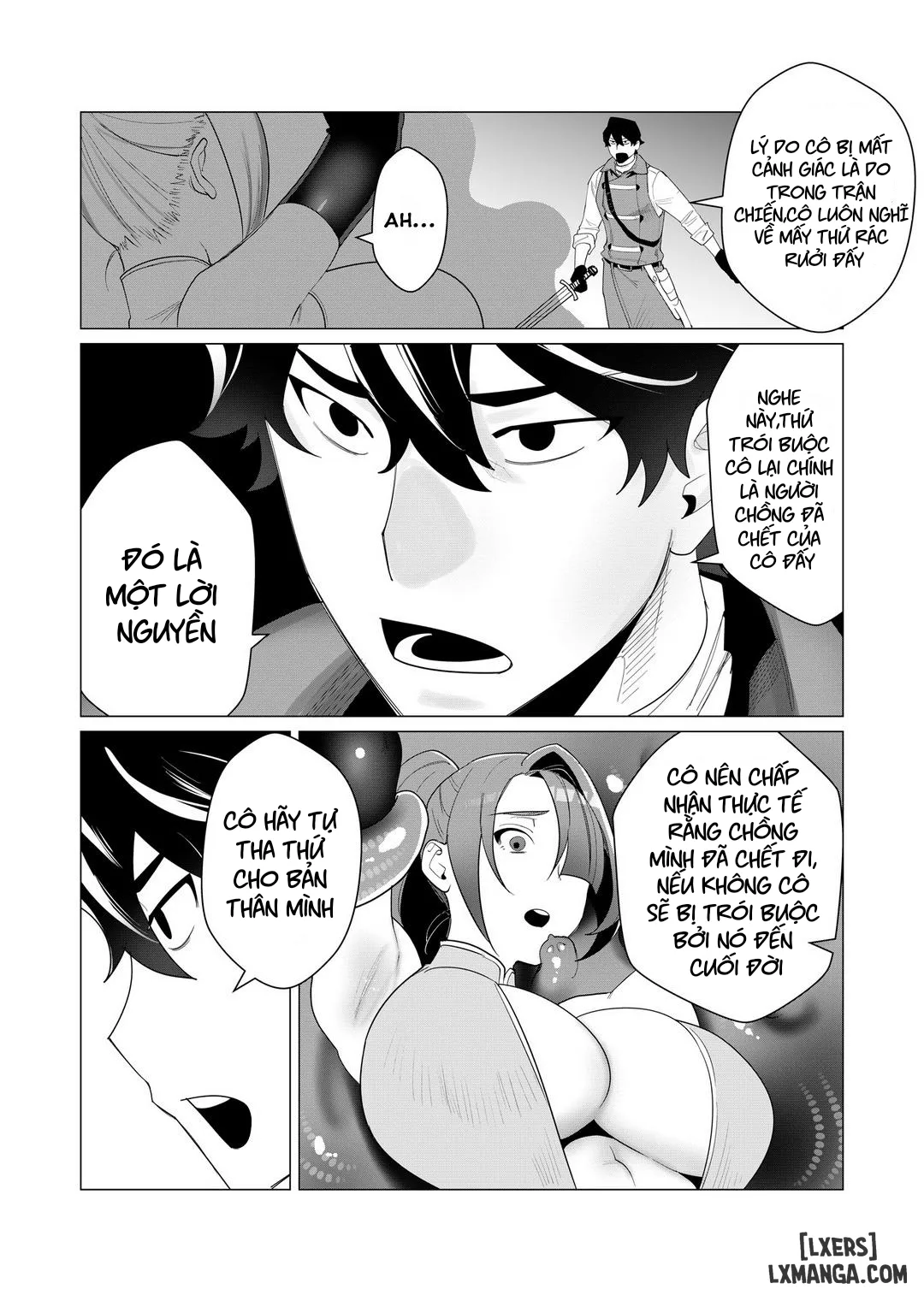 HentaiVN.net - Ảnh 33 - Vị Anh Hùng Muốn “Vợ Người Ta” Làm Phần Thưởng - Chap 2 : Dũng Sĩ x Võ Sư