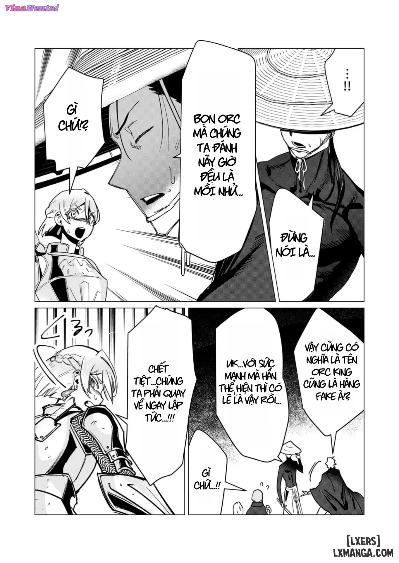 HentaiVN.net - Ảnh 33 - Vị Anh Hùng Muốn “Vợ Người Ta” Làm Phần Thưởng - Chap 11: Dũng Sĩ x Nữ Hiệp Sĩ x Orc King(Phần 2)
