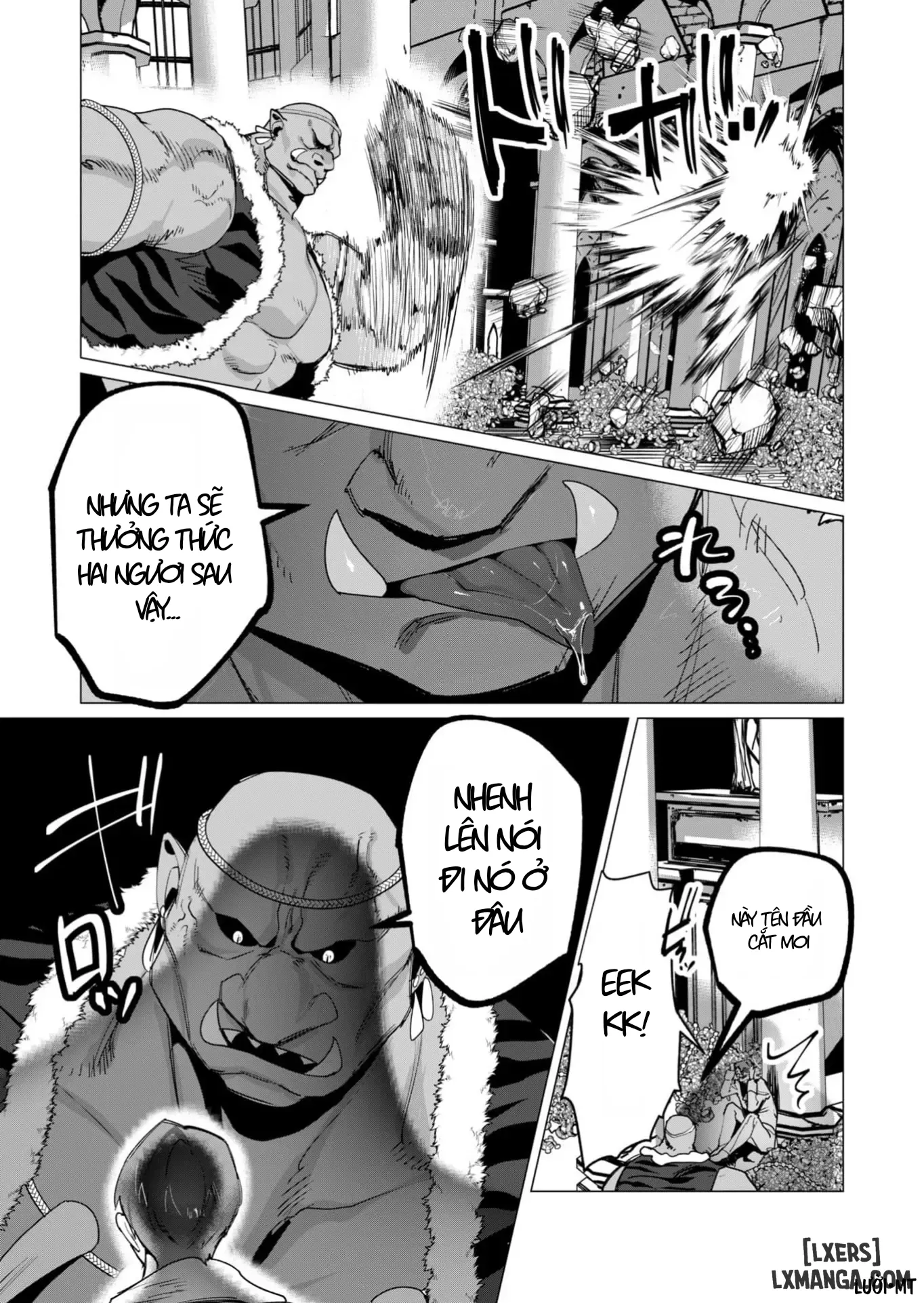 HentaiVN.net - Ảnh 31 - Vị Anh Hùng Muốn “Vợ Người Ta” Làm Phần Thưởng - Chap 12 : Dũng Sĩ x Nữ Hiệp Sĩ x Orc King(Phần 3)