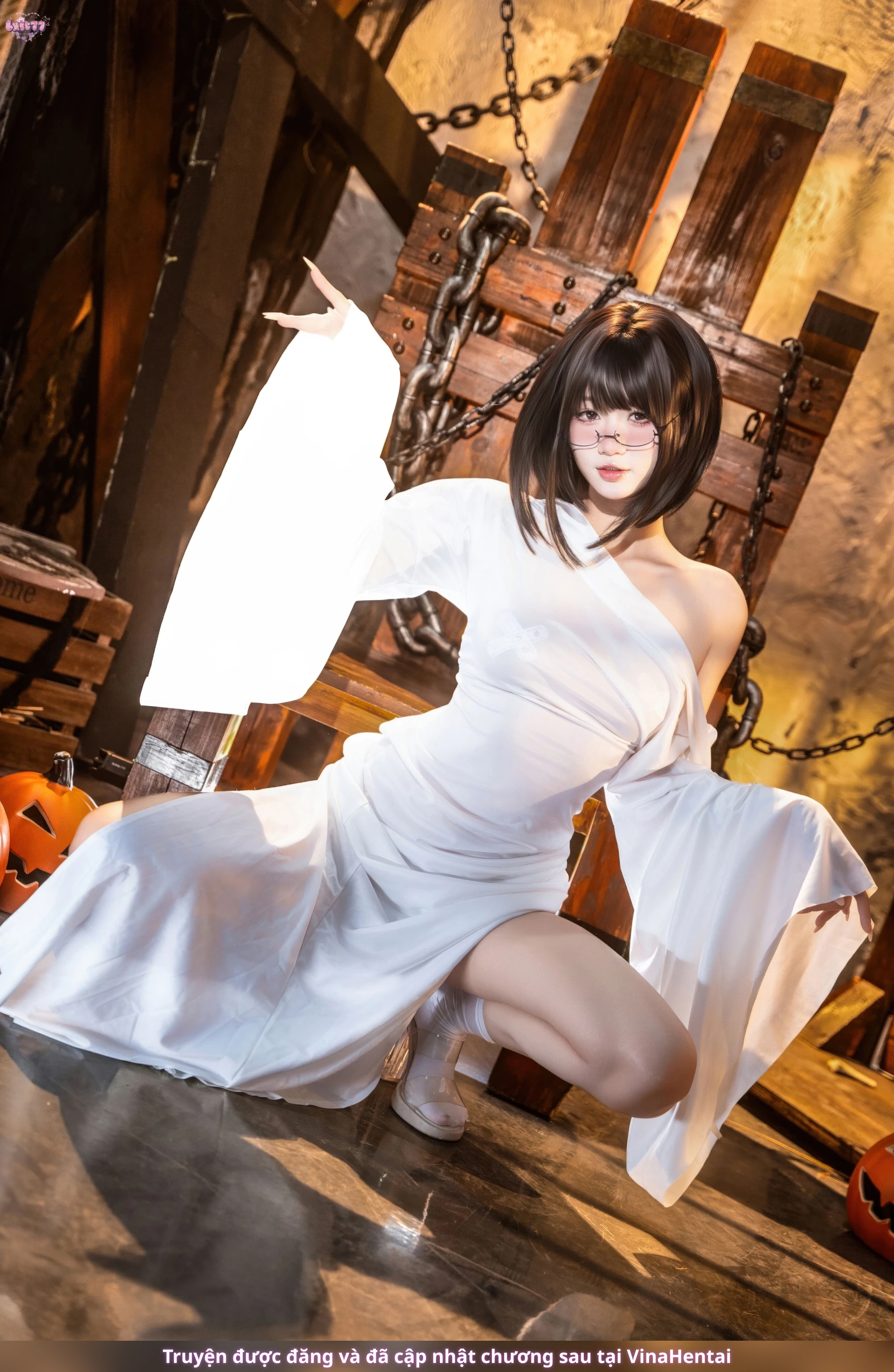 HentaiVN.net - Ảnh 33 - Thất Thất phải ngoan nhé: Cô nàng hồn ma - Oneshot