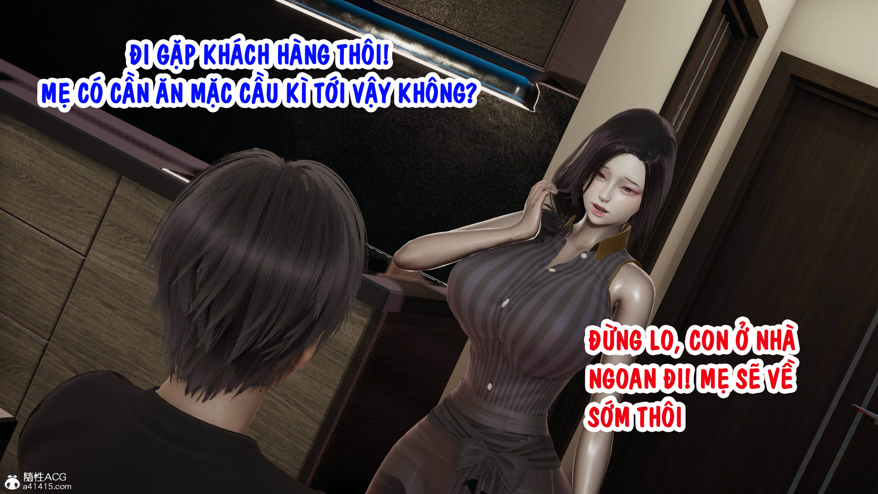 HentaiVN.net - Ảnh 35 - Mẹ Tôi Là Huấn Luyện Viên Yoga - Chap 1