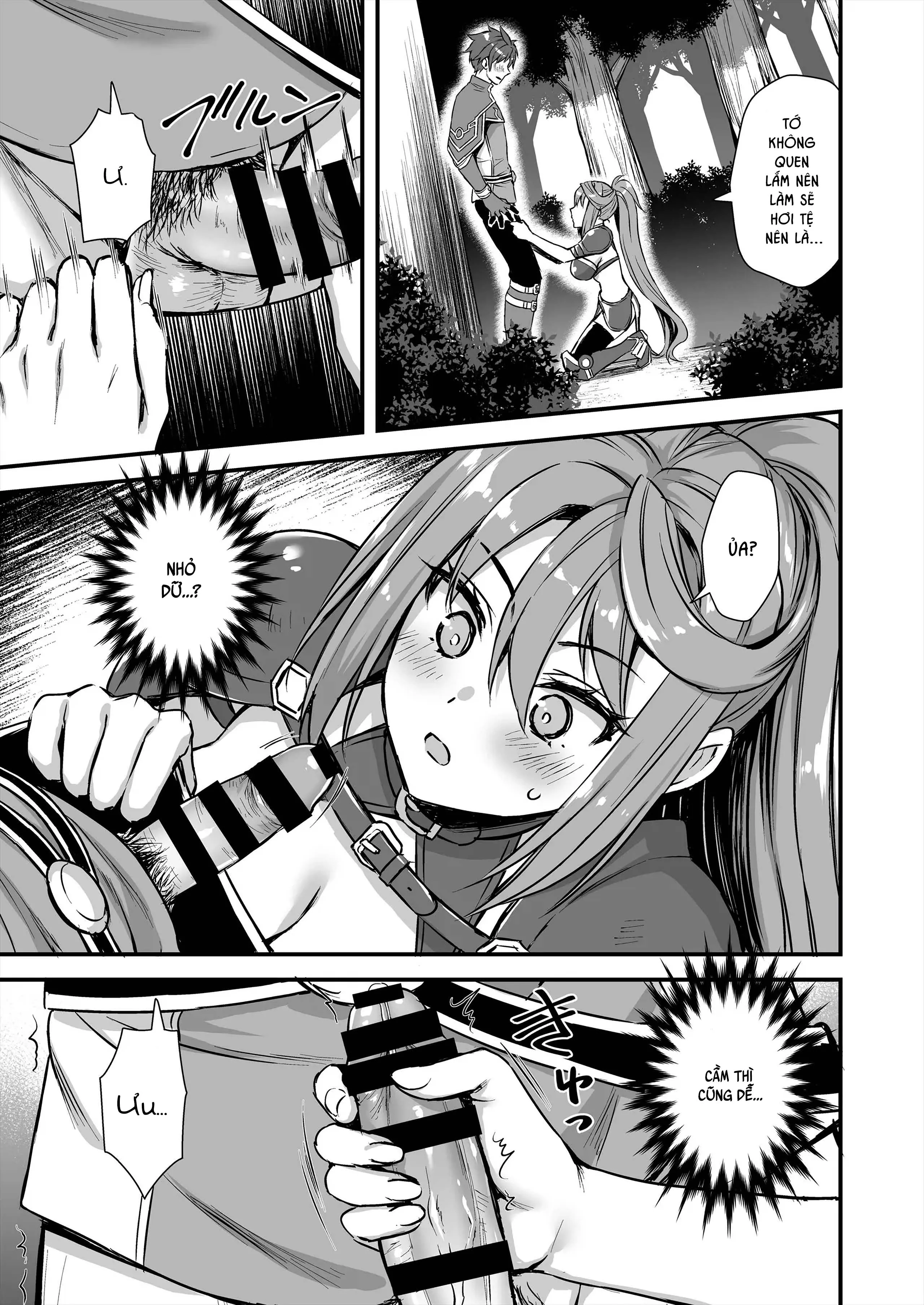 HentaiVN.net - Ảnh 34 - Để mắt đến nàng Elf nóng bỏng ở thế giới khác - Chap 8