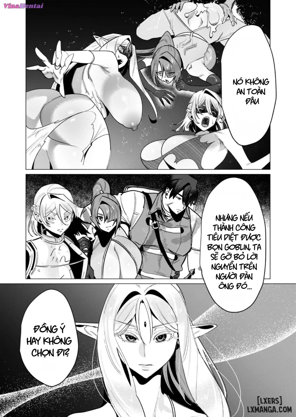 HentaiVN.net - Ảnh 34 - Vị Anh Hùng Muốn “Vợ Người Ta” Làm Phần Thưởng - Chap 15 : Dũng Sĩ và lời nguyền Dark Elf (Phần 2)