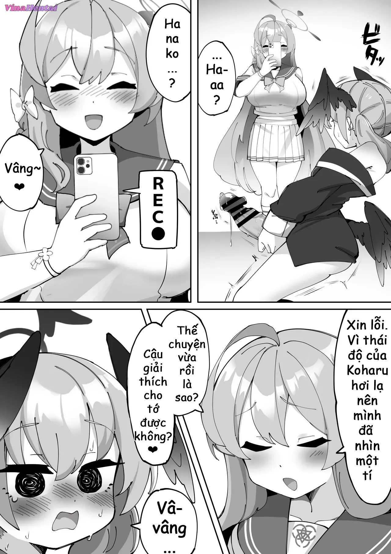 HentaiVN.net - Ảnh 35 - Futanari Koharu-chan vs Hanako-chan Manga - Chap 1